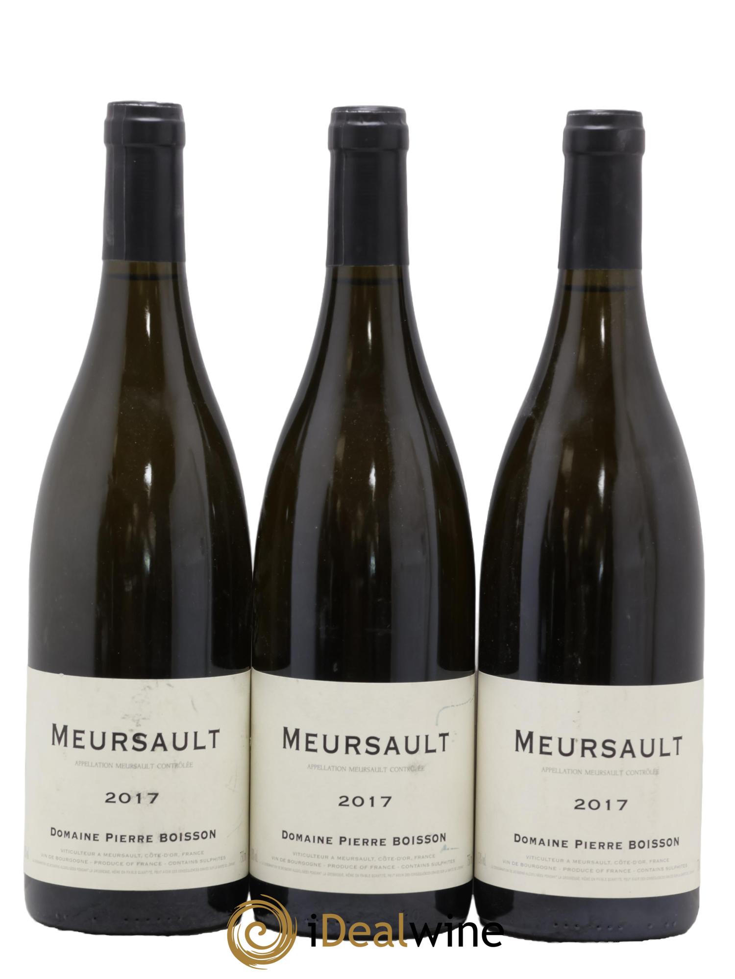 Meursault Village Boisson-Vadot 2017 - Lot de 3 bouteilles - 0