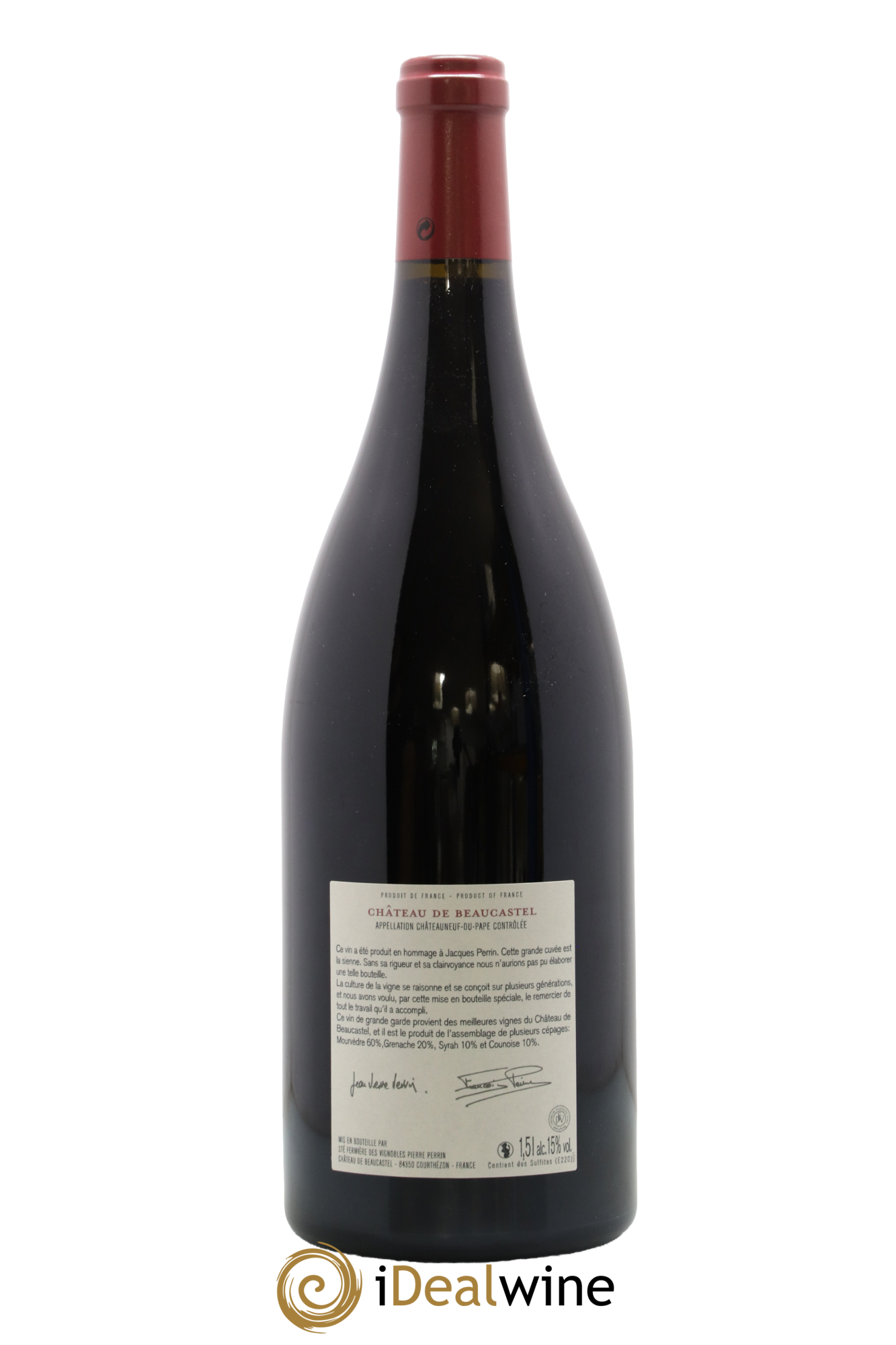 Châteauneuf-du-Pape Château de Beaucastel Hommage à Jacques Perrin Famille Perrin 2010 - Lot de 1 magnum - 1