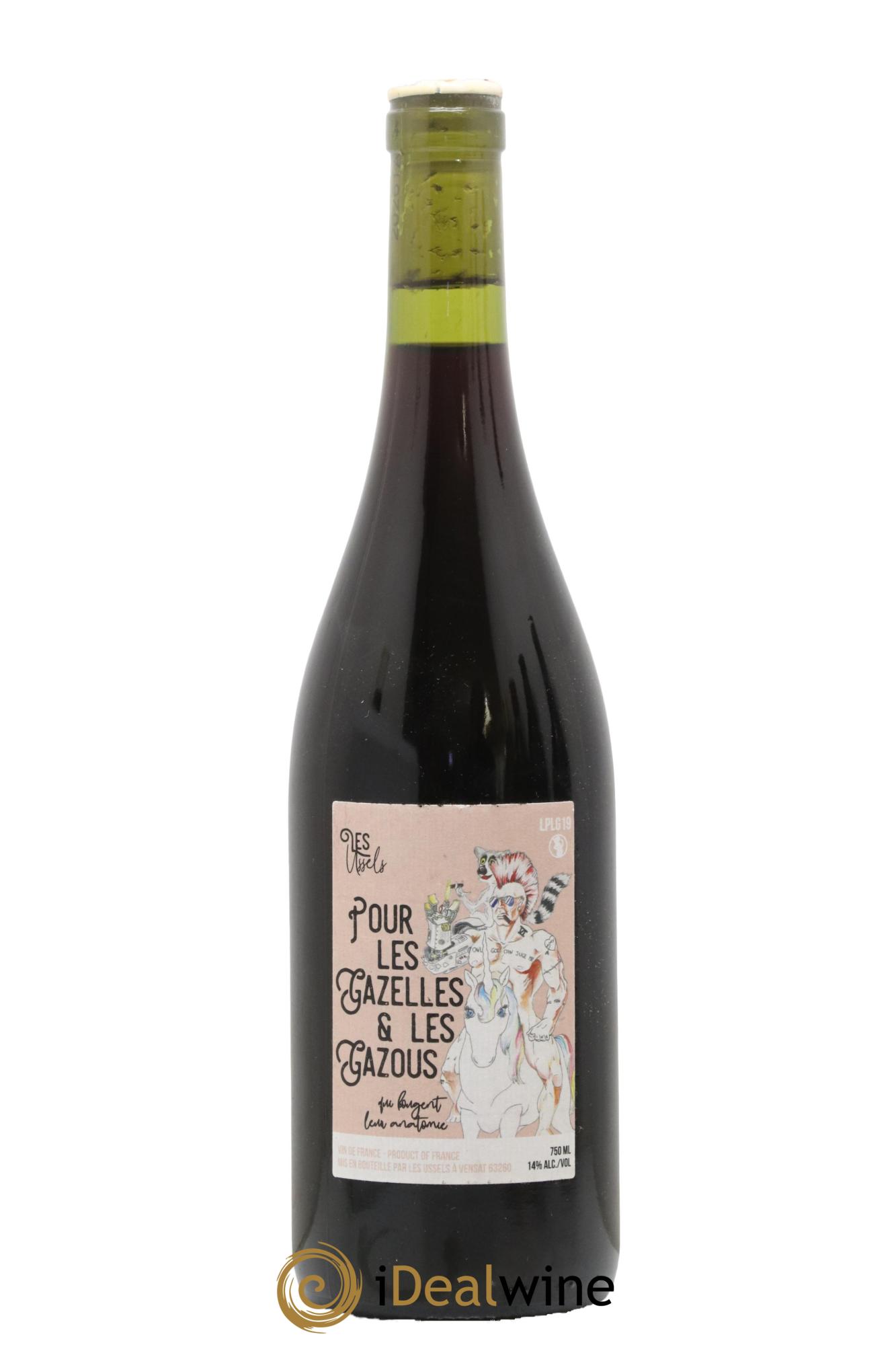 Vin de France Les Ussels Pour les Gazelles et les Gazous 2019 - Lot de 1 bouteille - 0
