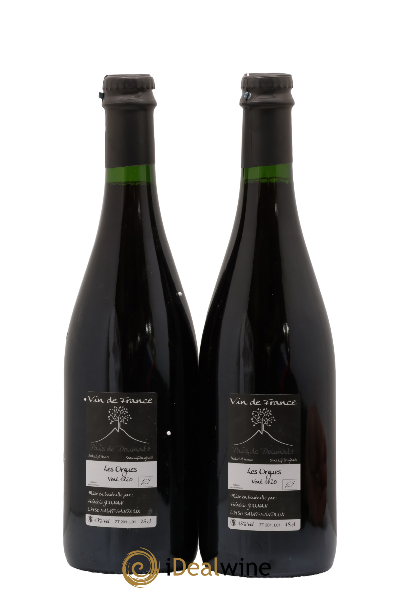 Vin de France Les Orgues Vignoble de l'Arbre Blanc 2018 - Lotto di 2 bottiglie - 1