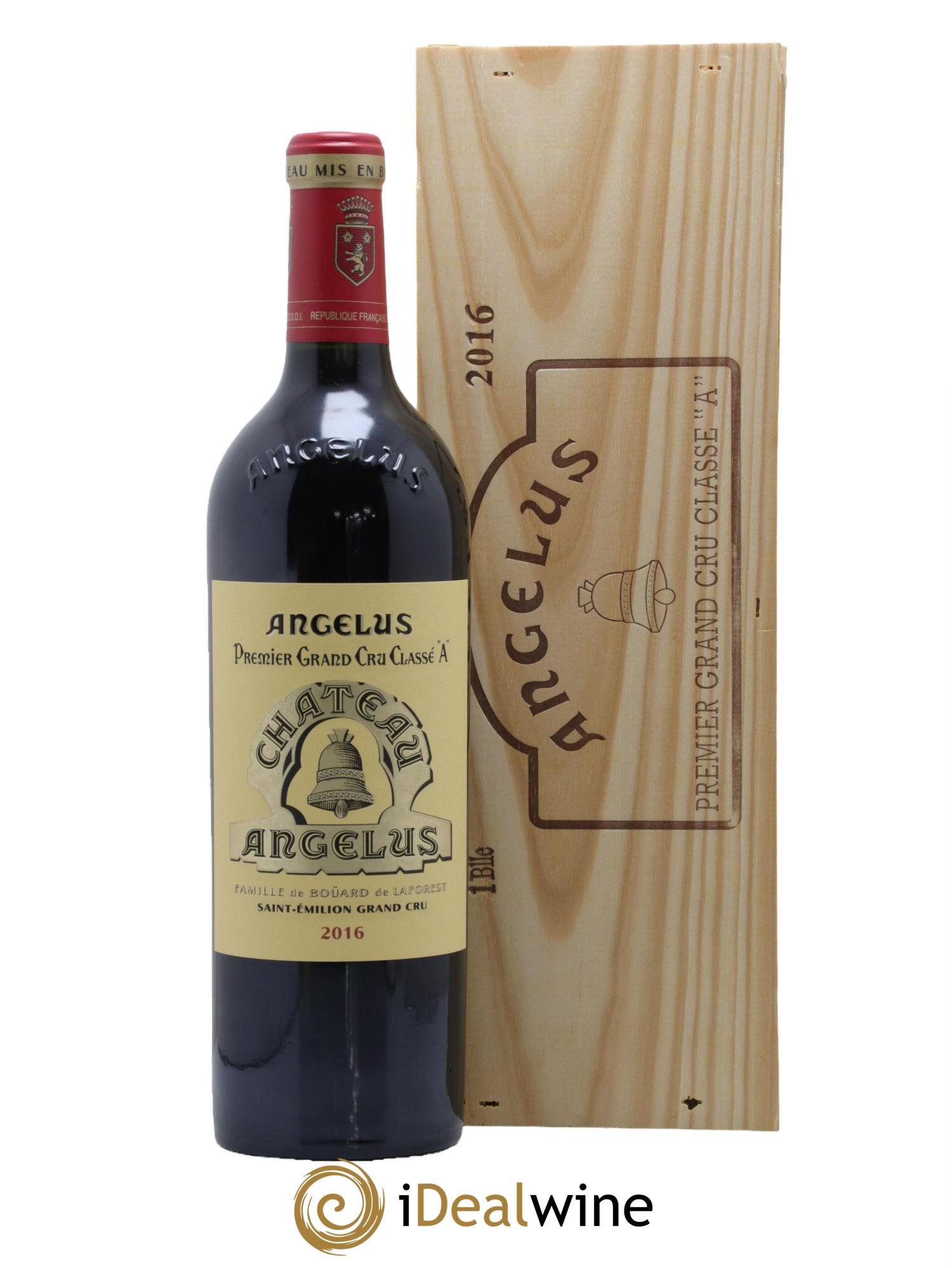 Château Angélus 1er Grand Cru Classé A 2016 - Lot de 1 bouteille - 0