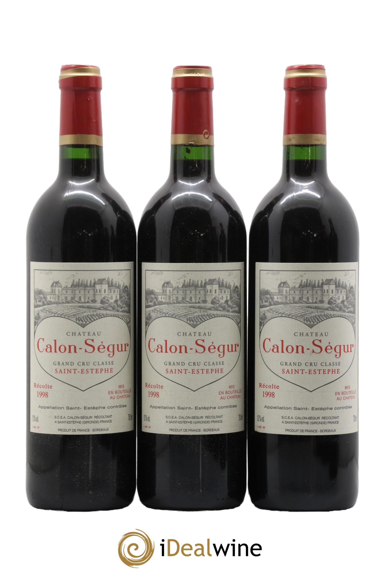 Château Calon Ségur 3ème Grand Cru Classé  1998 - Lotto di 12 bottiglie - 4