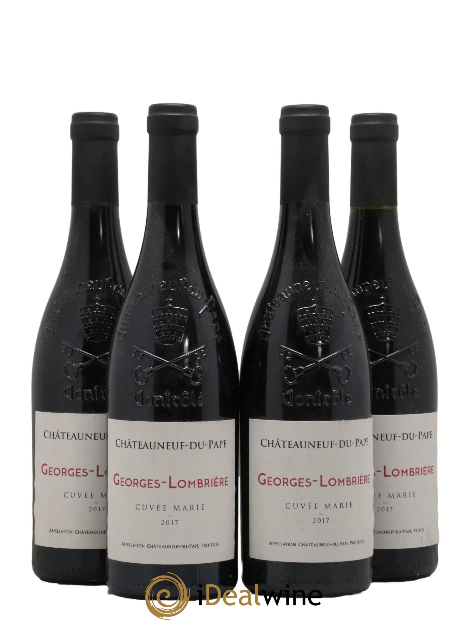 Châteauneuf-du-Pape Cuvee Marie Domaine Georges Lombriere 2017 - Lot de 4 bouteilles - 0