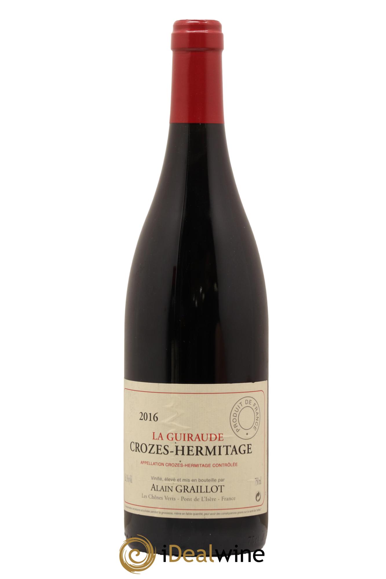 Crozes-Hermitage La Guiraude Domaine Graillot 2016 - Lot de 1 bouteille - 0