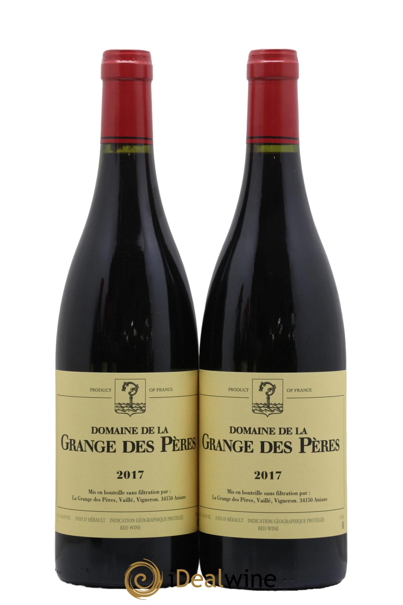 IGP Pays d'Hérault Grange des Pères Laurent Vaillé 2017 - Lot of 2 bottles - 0