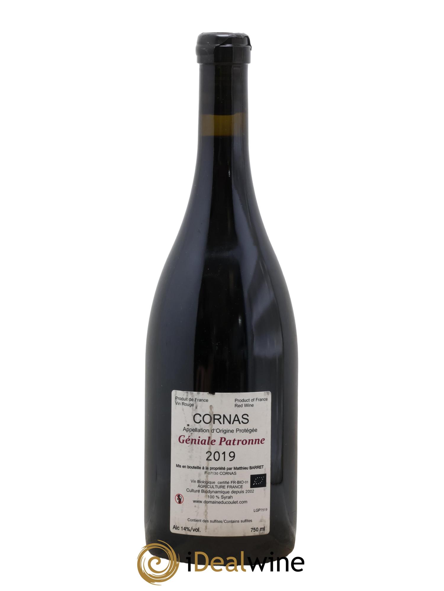 Cornas La Géniale Patronne Coulet (Domaine du) - Matthieu Barret  2019 - Lot of 1 bottle - 1