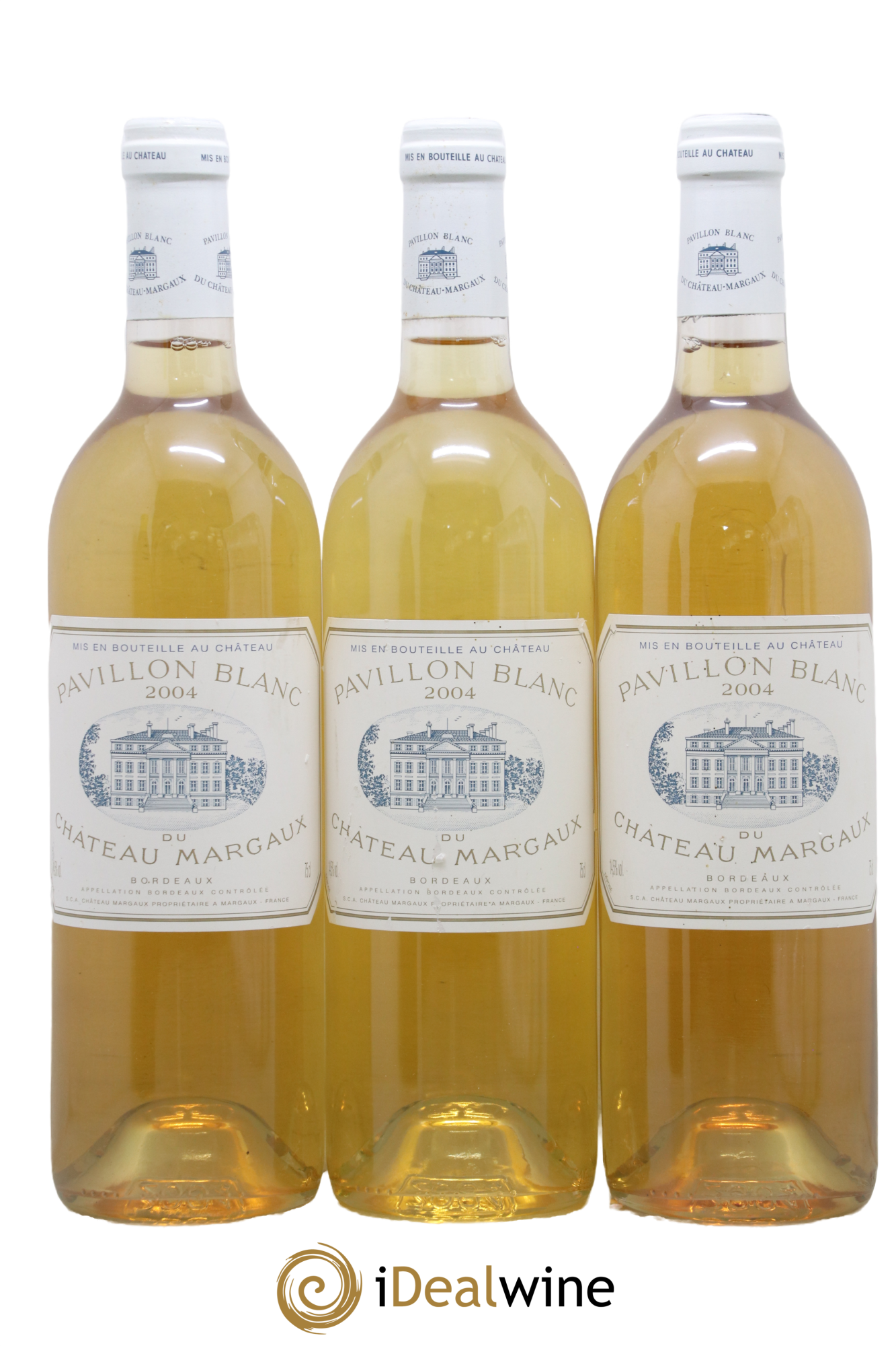 Pavillon Blanc du Château Margaux 2004 - Lotto di 3 bottiglie - 0