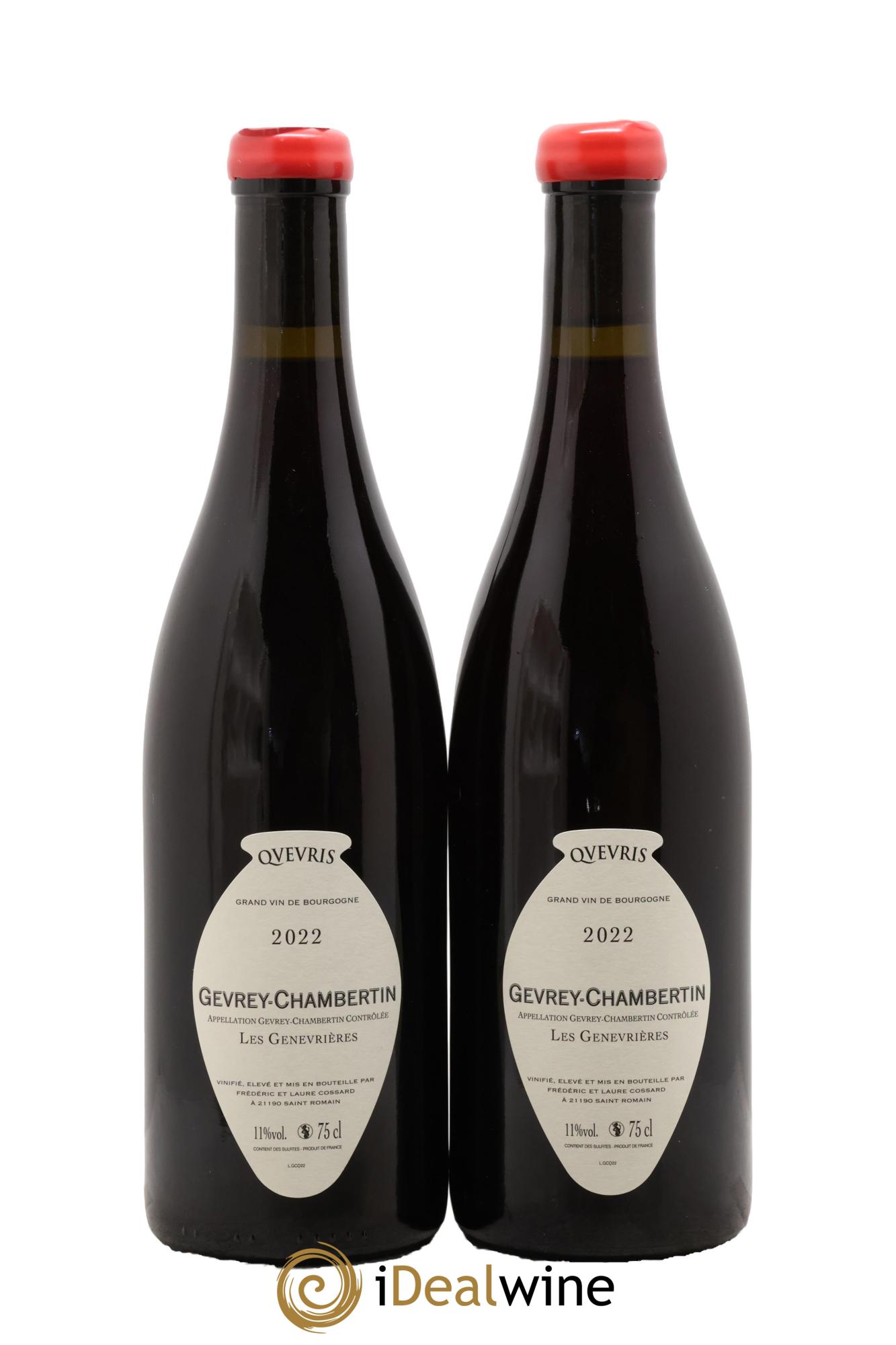 Gevrey-Chambertin Les Genevrières Qvevris Domaine de Chassorney - Frédéric Cossard 2022 - Lot of 2 bottles - 1