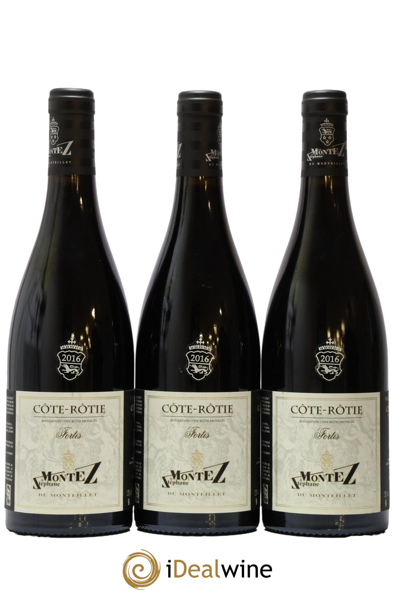 Côte-Rôtie Fortis Monteillet (Domaine du) - Stéphane Montez 2016 - Lot of 3 bottles - 0