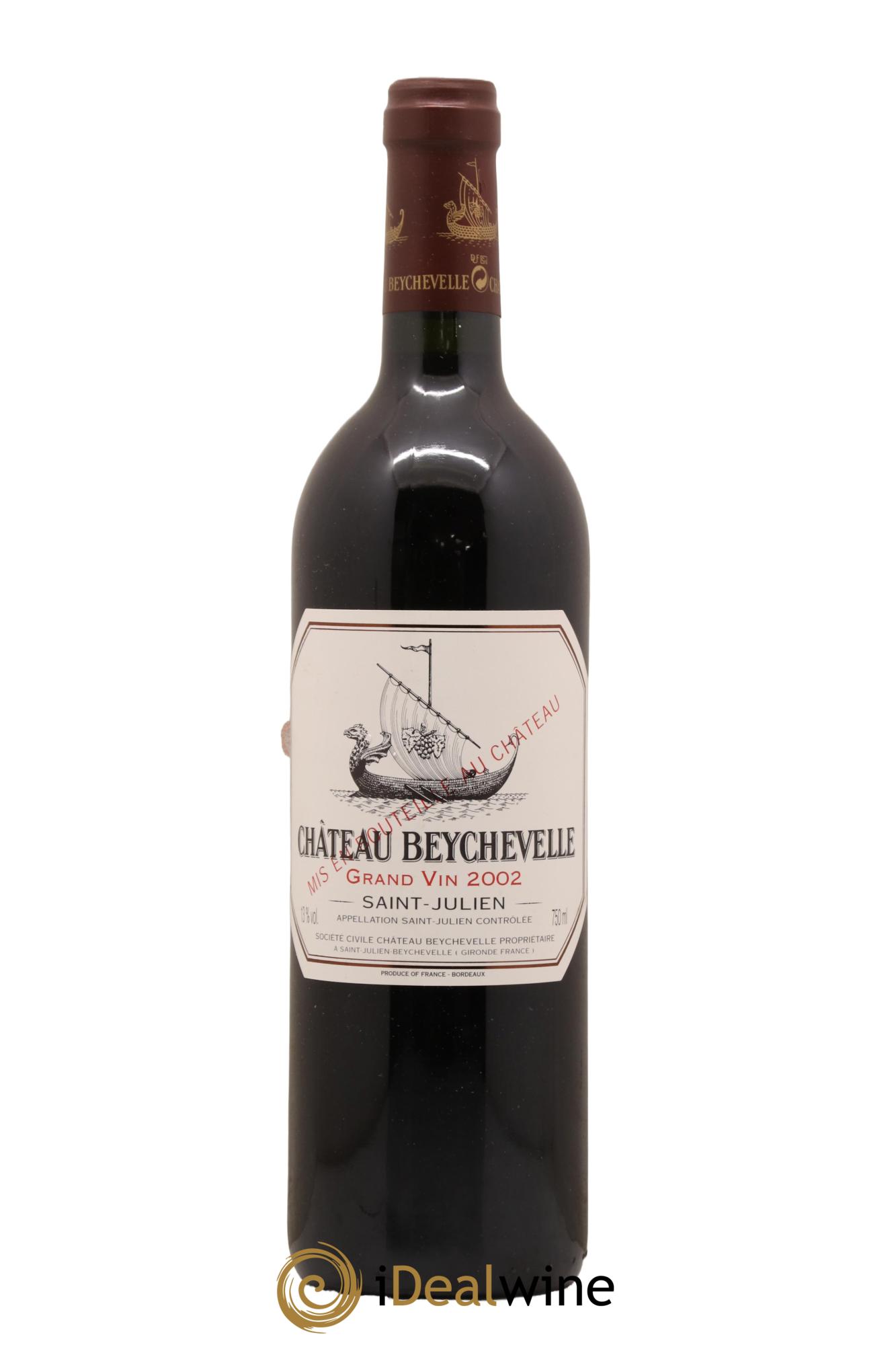 Château Beychevelle 4ème Grand Cru Classé 2002 - Lot de 1 bouteille - 0