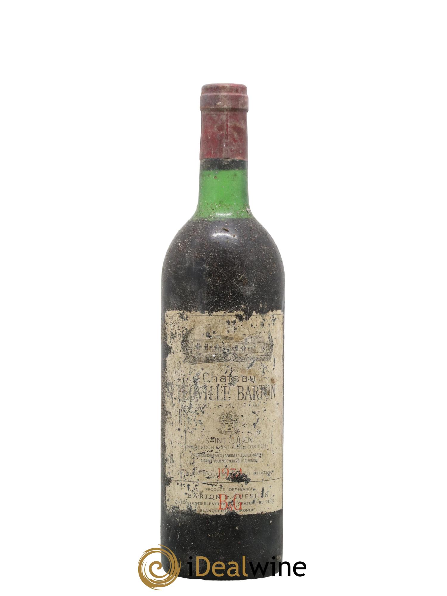 Château Léoville Barton 2ème Grand Cru Classé 1974 - Lot de 1 bouteille - 0