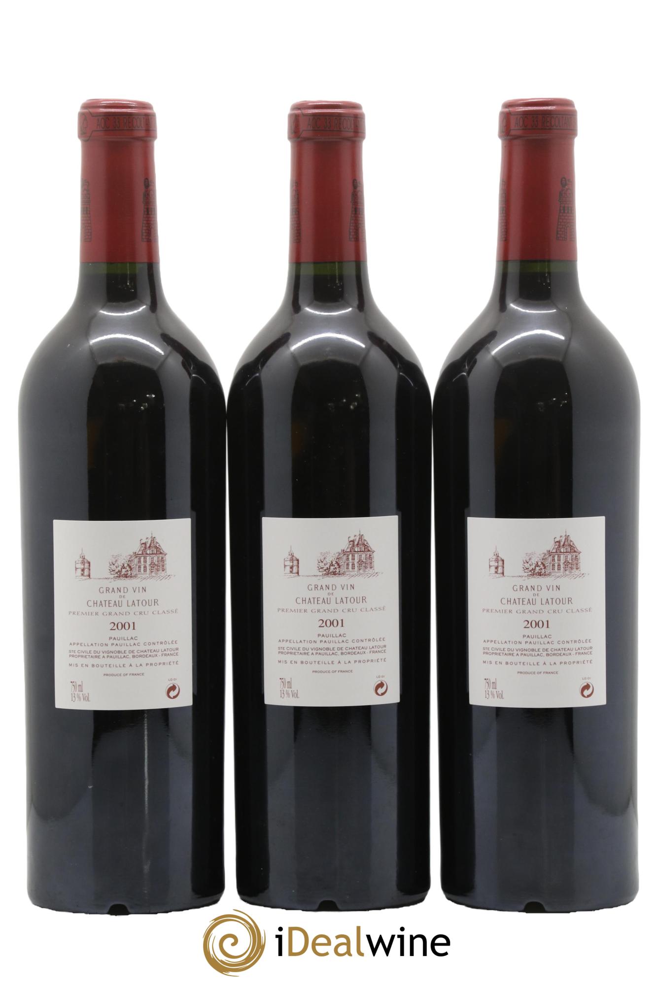 Château Latour 1er Grand Cru Classé 2001 - Lot de 12 bouteilles - 2