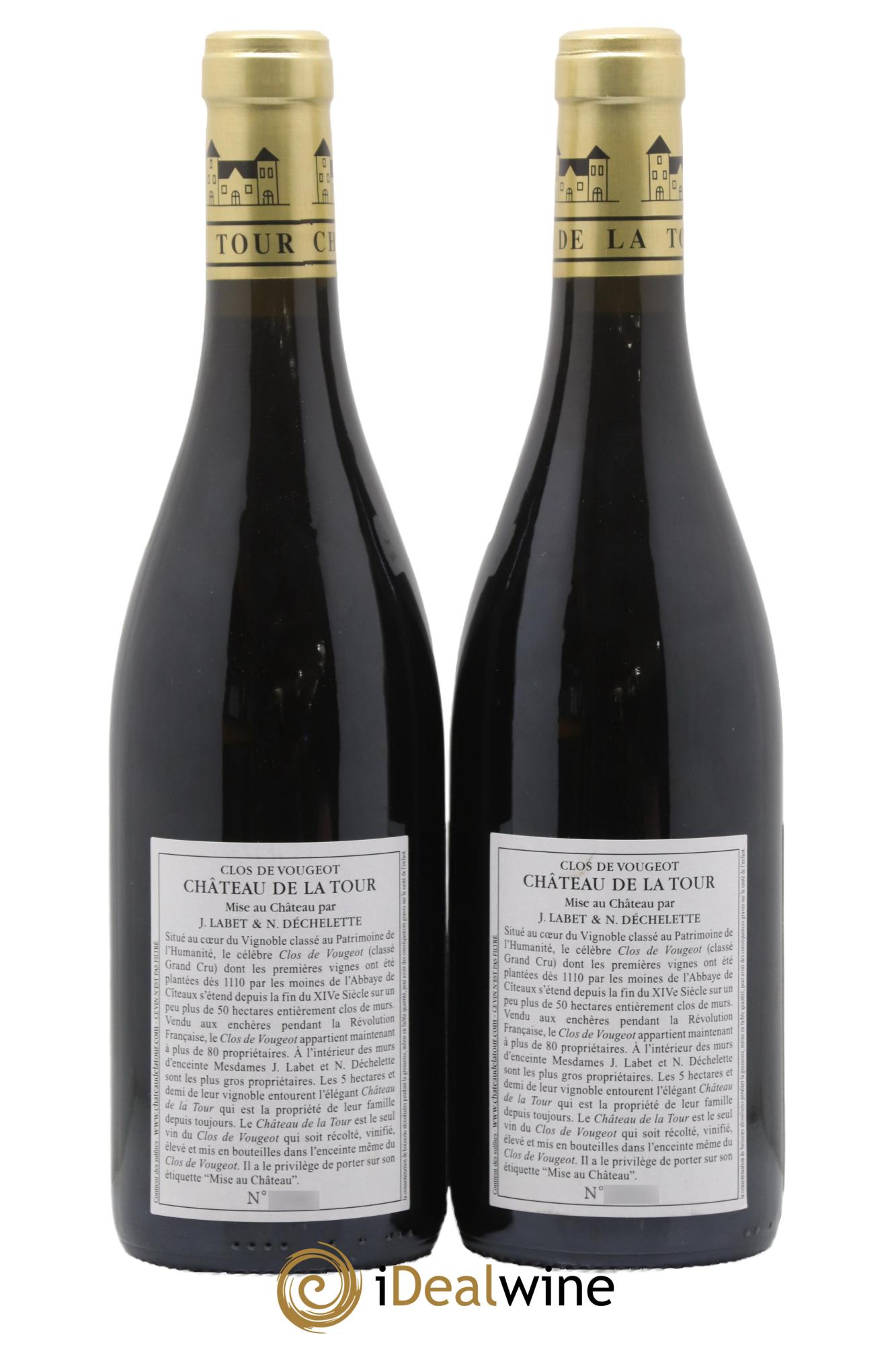 Clos de Vougeot Grand Cru Vieilles Vignes Château de La Tour 2021 - Lot de 2 bouteilles - 1