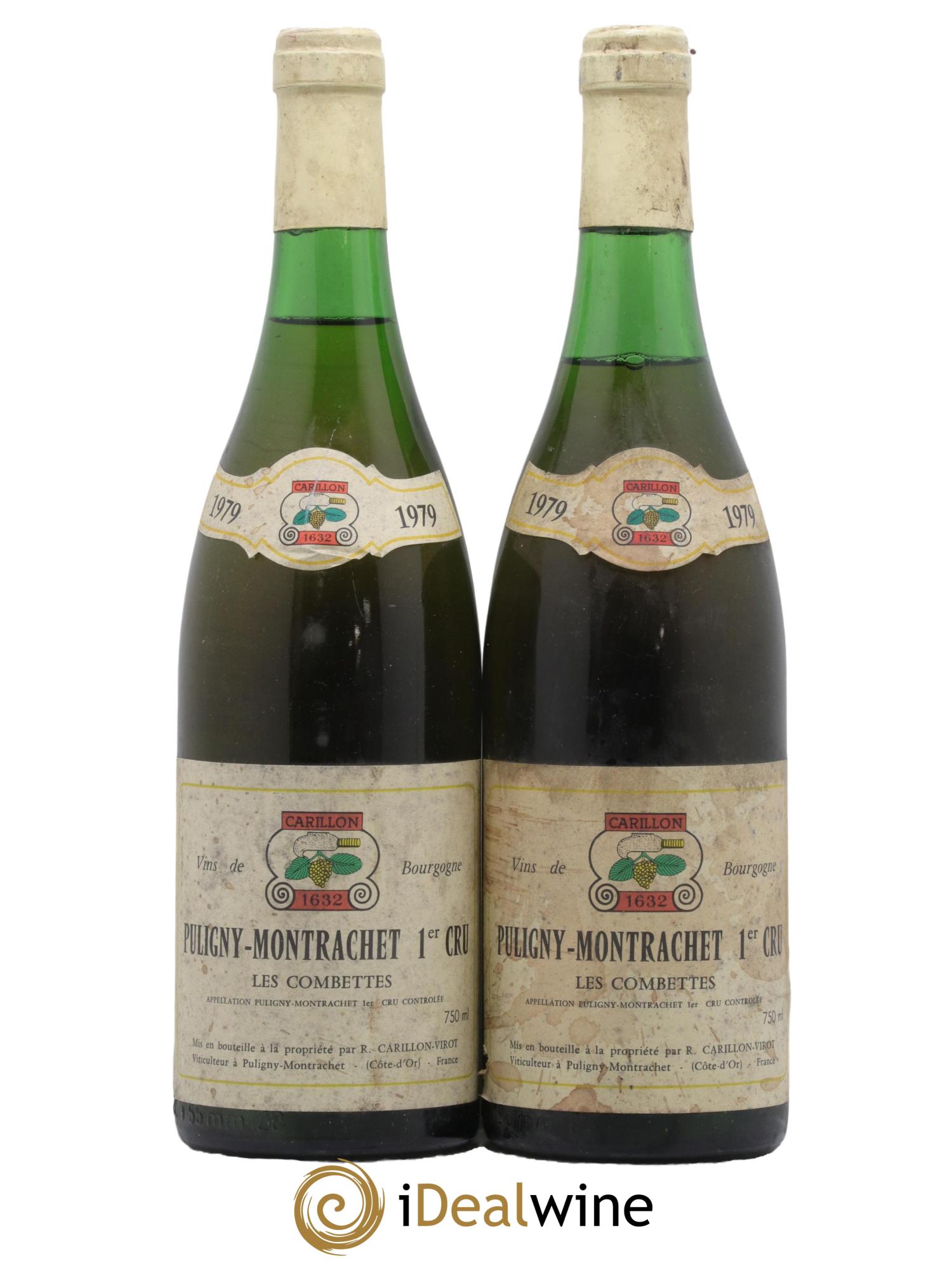 Puligny-Montrachet 1er Cru Les Combettes Louis Carillon & Fils 1979 - Lot de 2 bouteilles - 0
