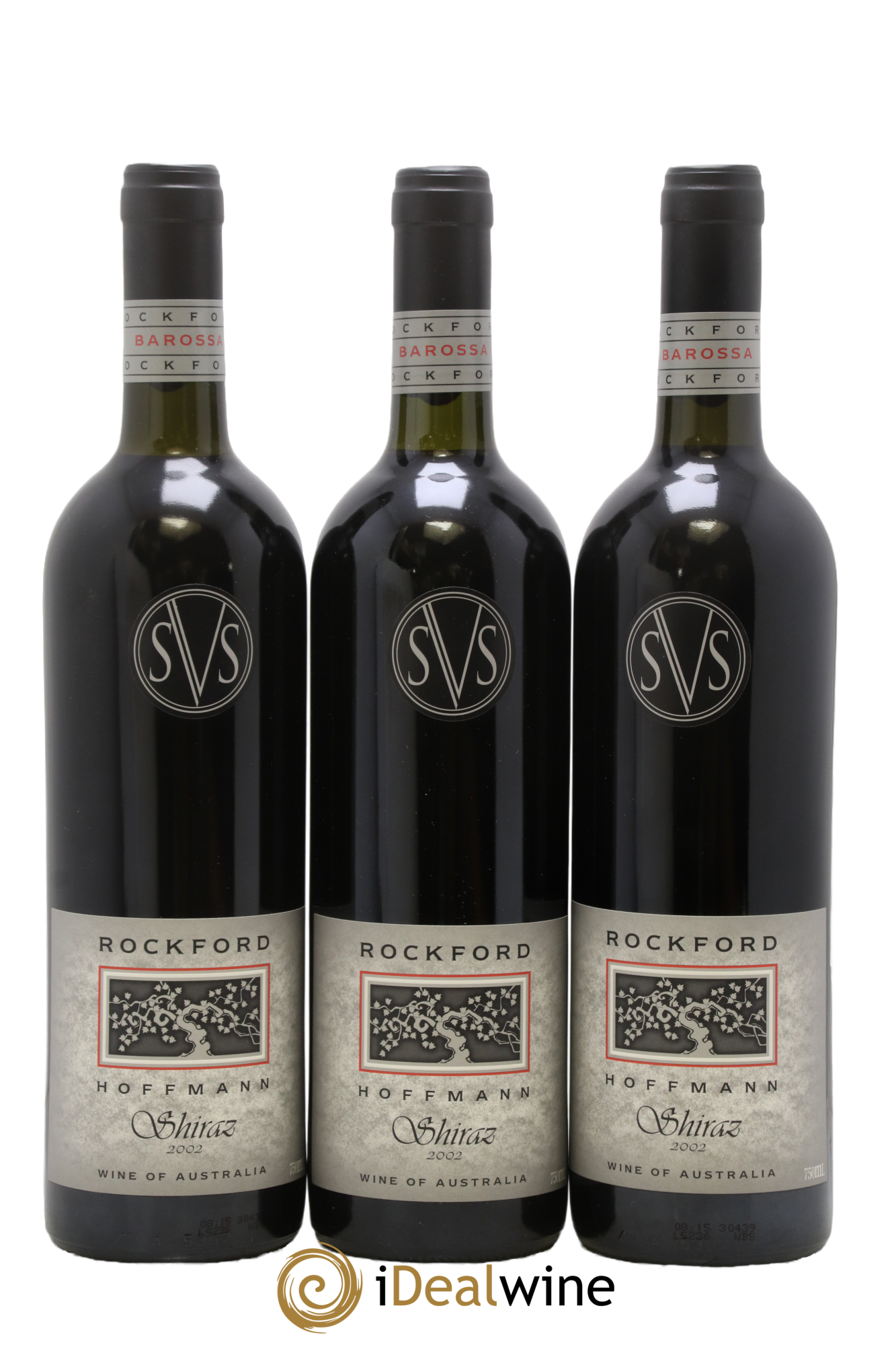 Australie Barossa Valley Hoffman Shiraz Rockford 2002 - Lot de 3 bouteilles - 0