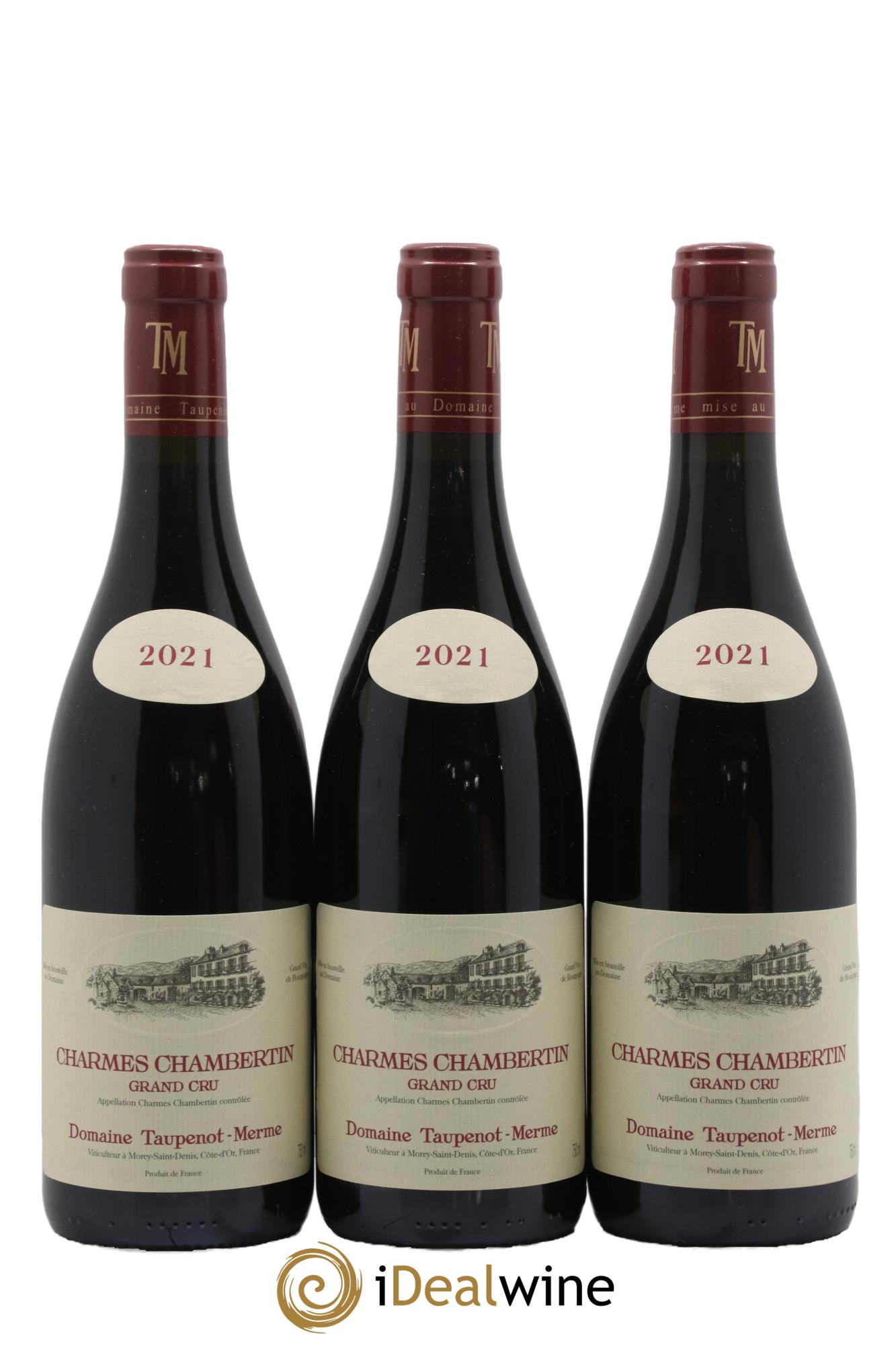Charmes-Chambertin Grand Cru Taupenot-Merme 2021 - Lot de 3 bouteilles - 0