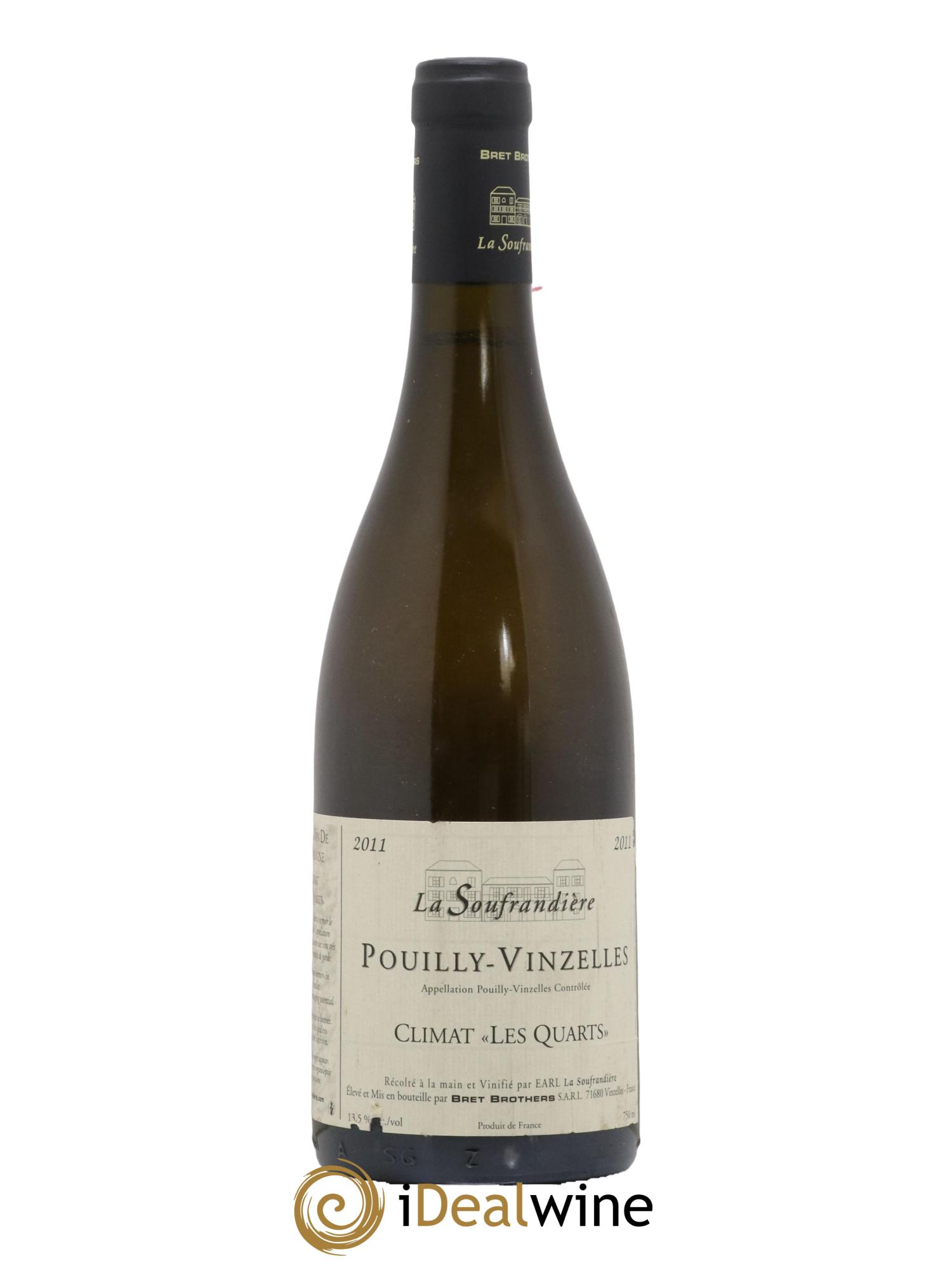 Pouilly-Vinzelles Les Quarts La Soufrandière - Bret Brothers 2011 - Lot de 1 bouteille - 0