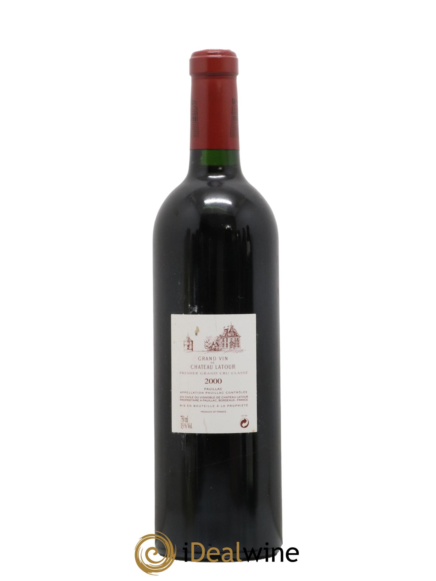 Château Latour 1er Grand Cru Classé 2000 - Lot de 1 bouteille - 1
