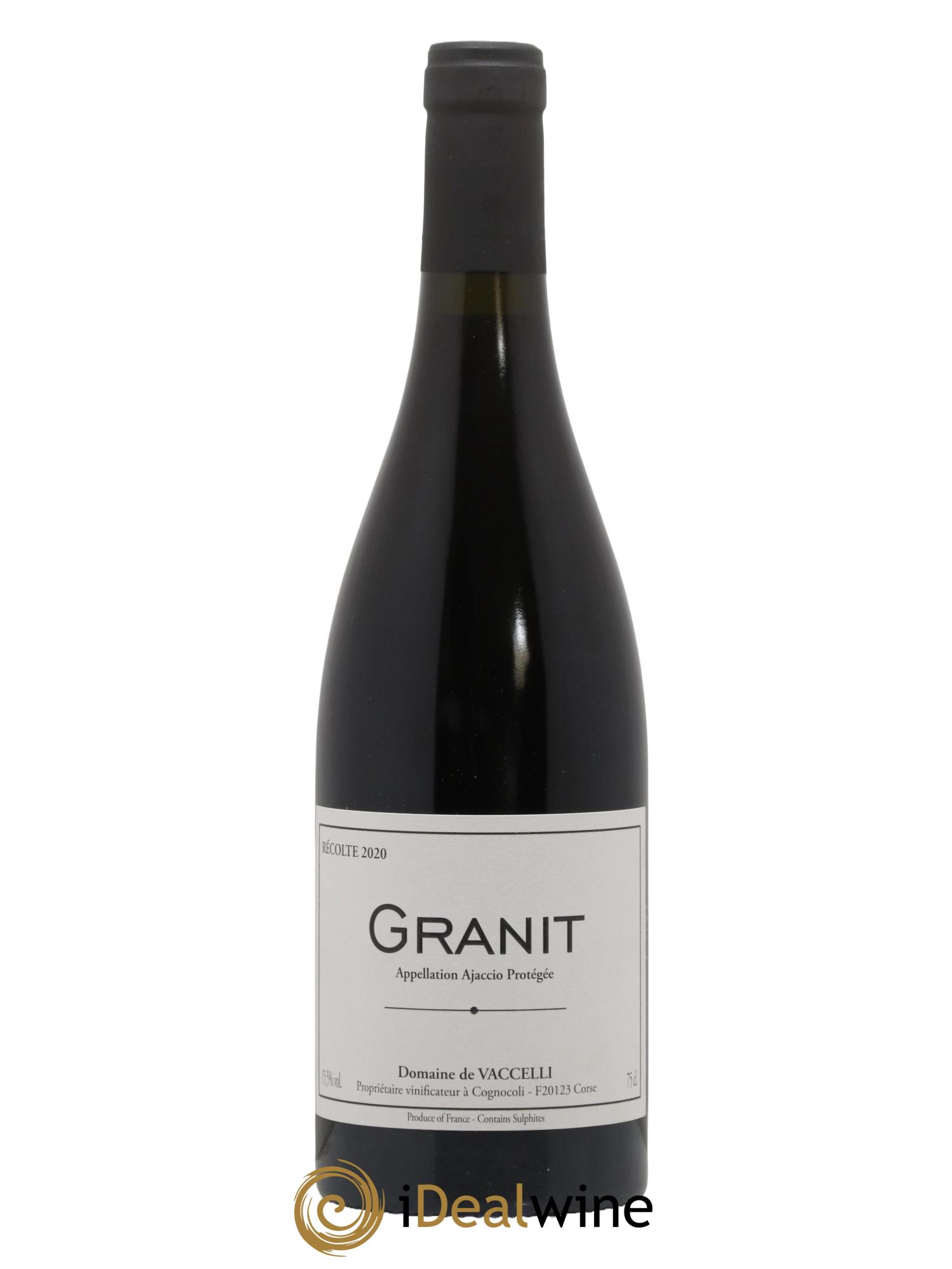 Ajaccio Granit Vaccelli 2020 - Lot de 1 bouteille - 0