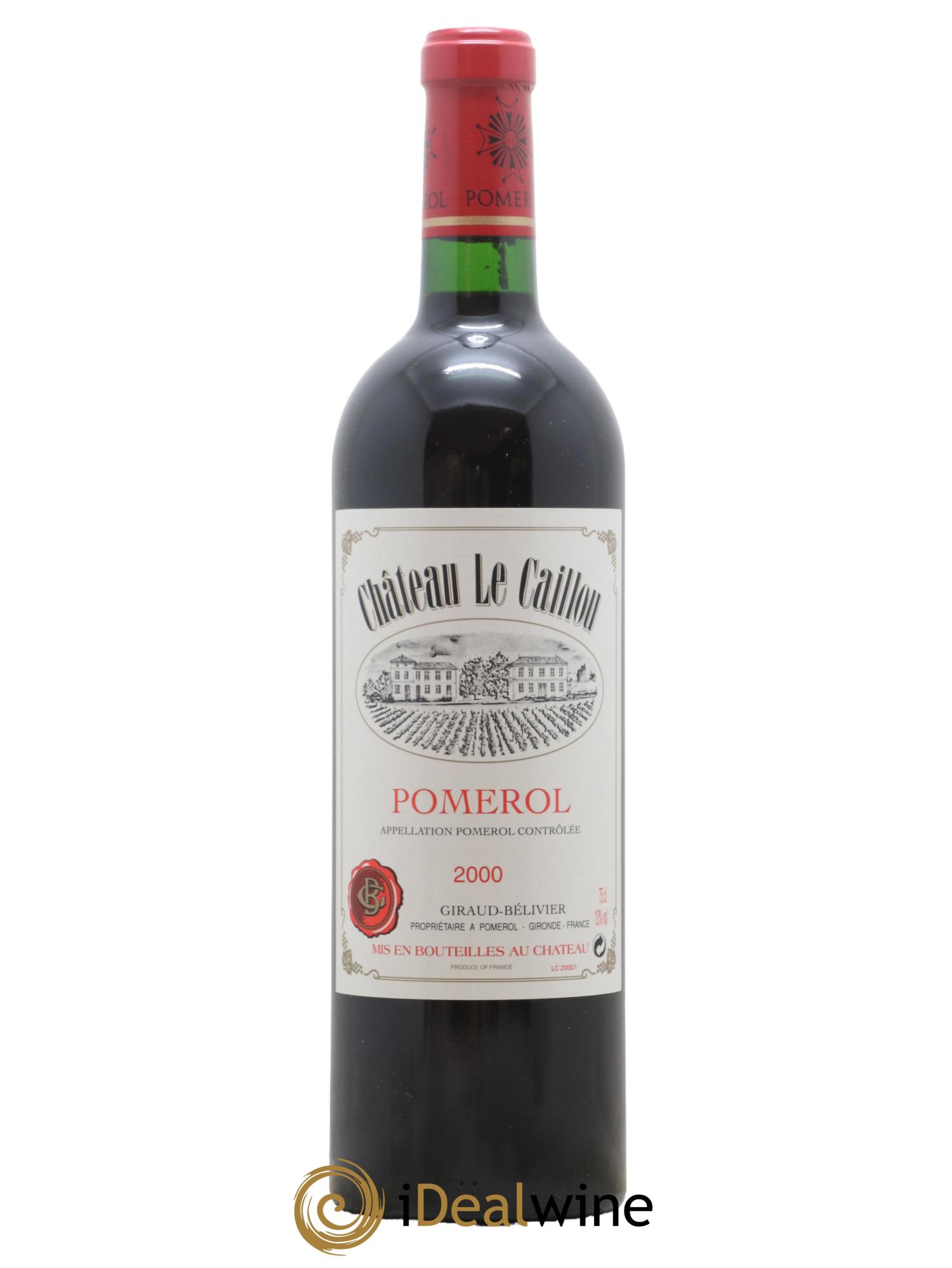 Château le Caillou 2000 - Lot de 1 bouteille - 0