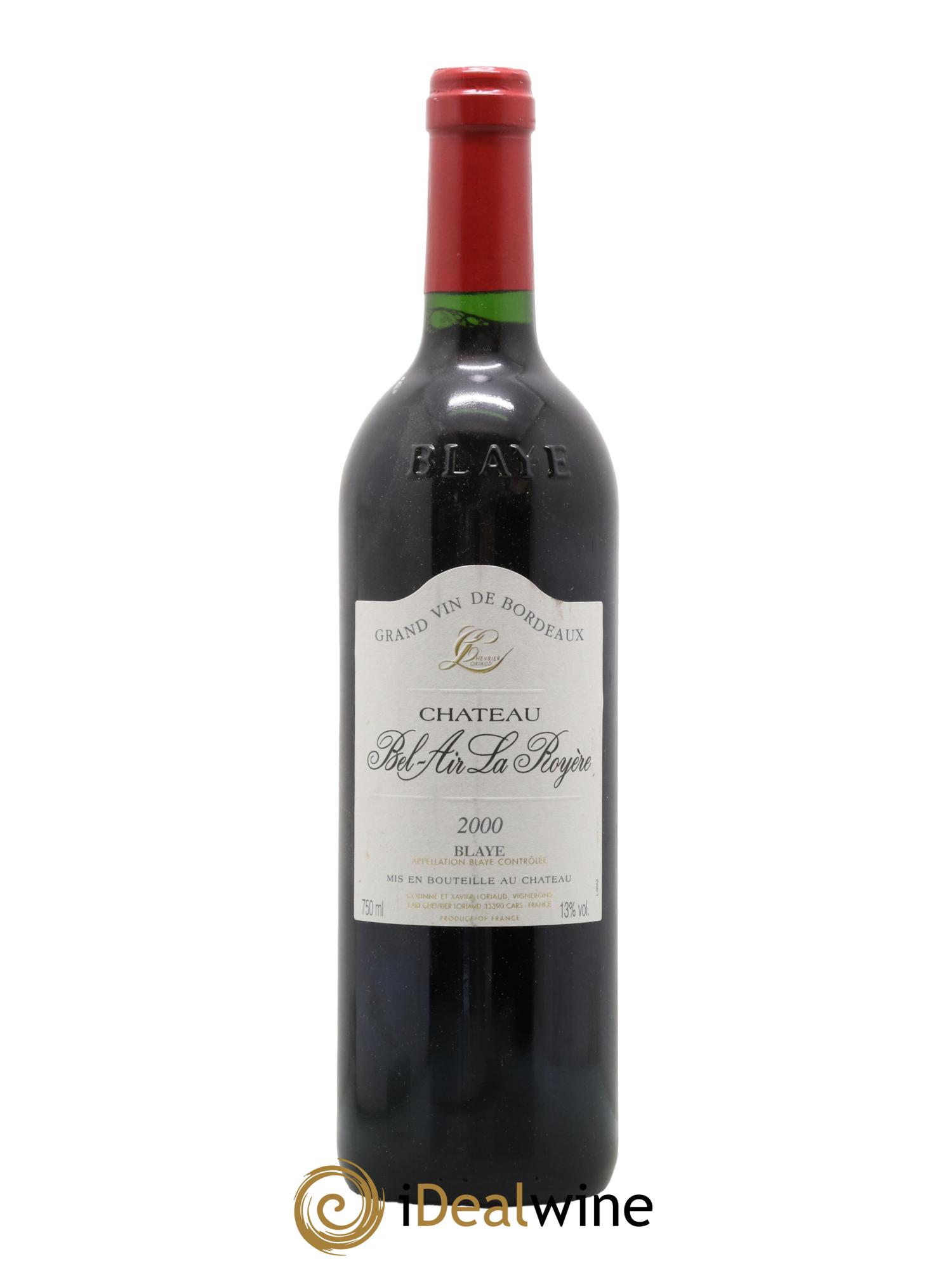 Château Bel Air La Royere 2000 - Lot de 1 bouteille - 0