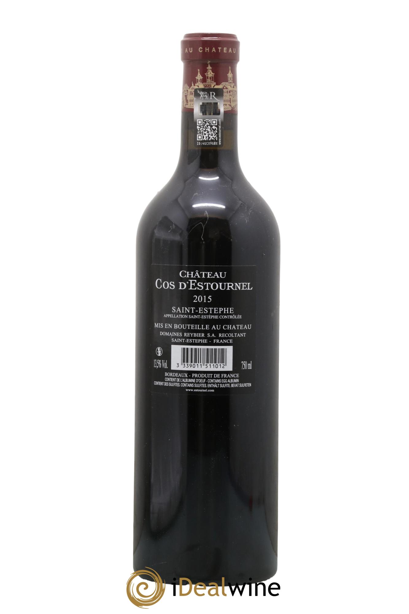 Cos d'Estournel 2ème Grand Cru Classé 2015 - Lot de 1 bouteille - 1