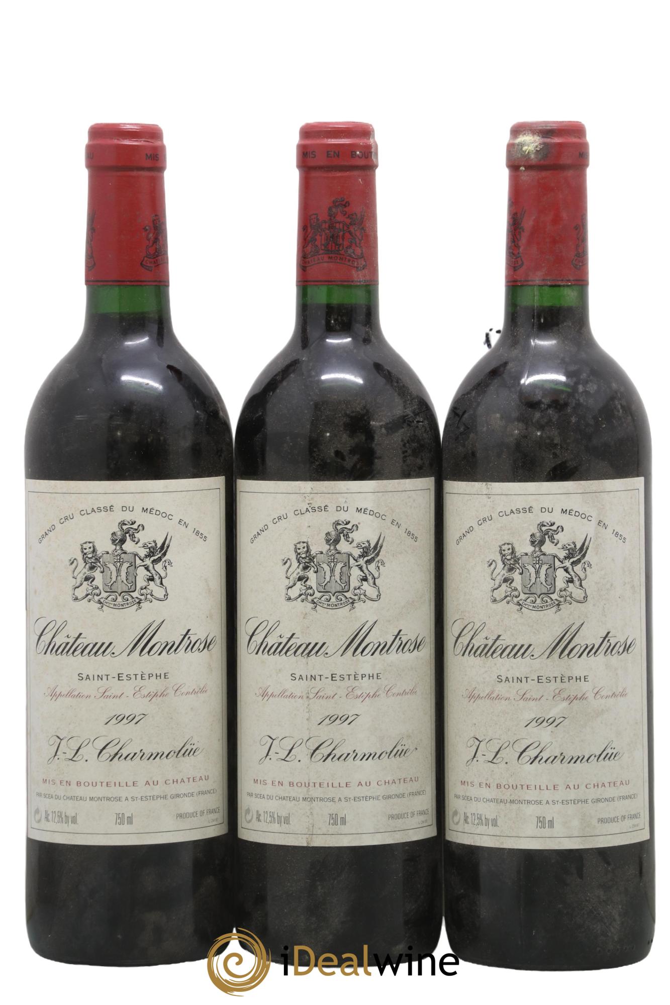 Château Montrose 2ème Grand Cru Classé 1997 - Lot de 3 bouteilles - 0