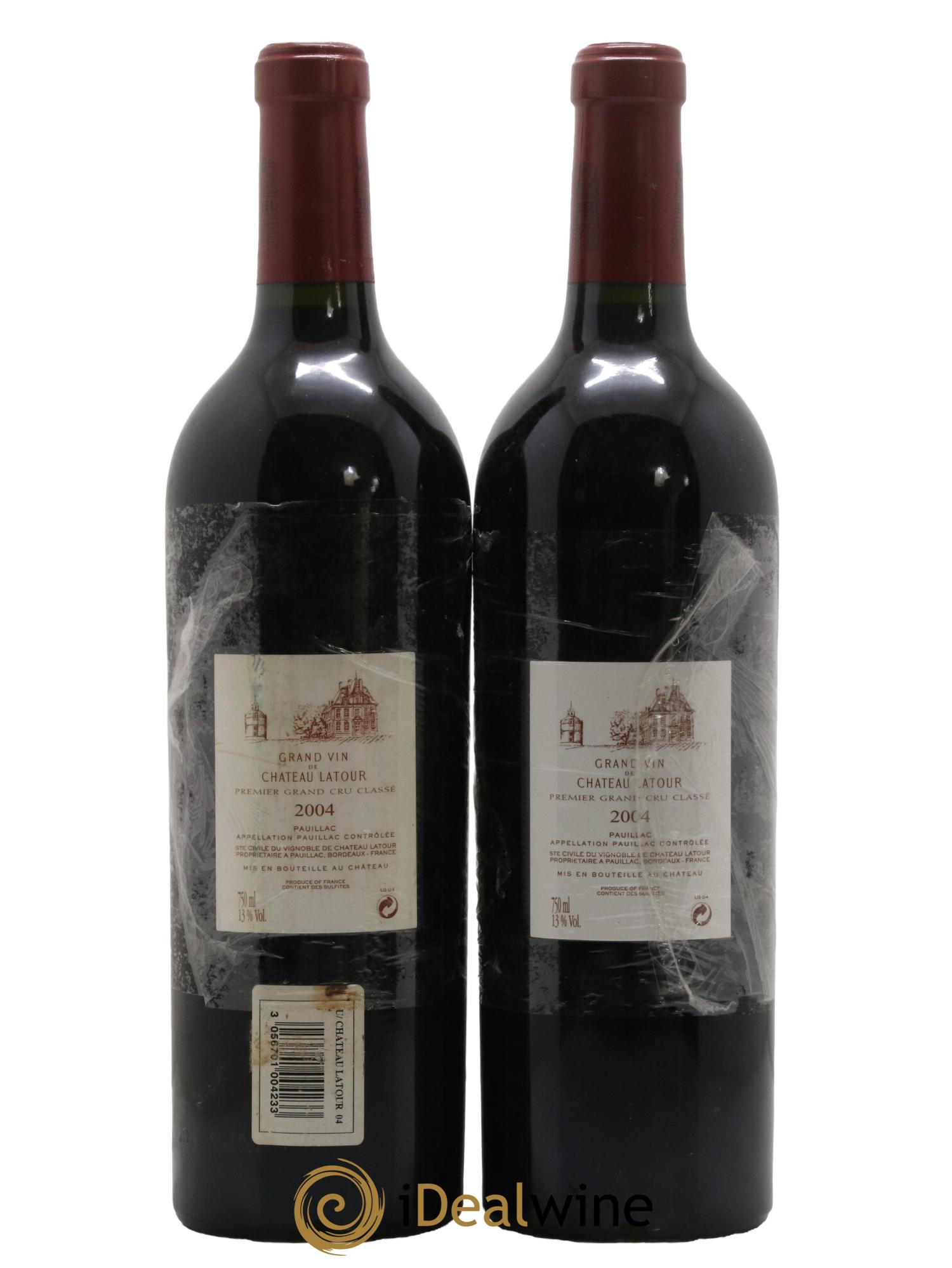 Château Latour 1er Grand Cru Classé 2004 - Lot de 2 bouteilles - 1