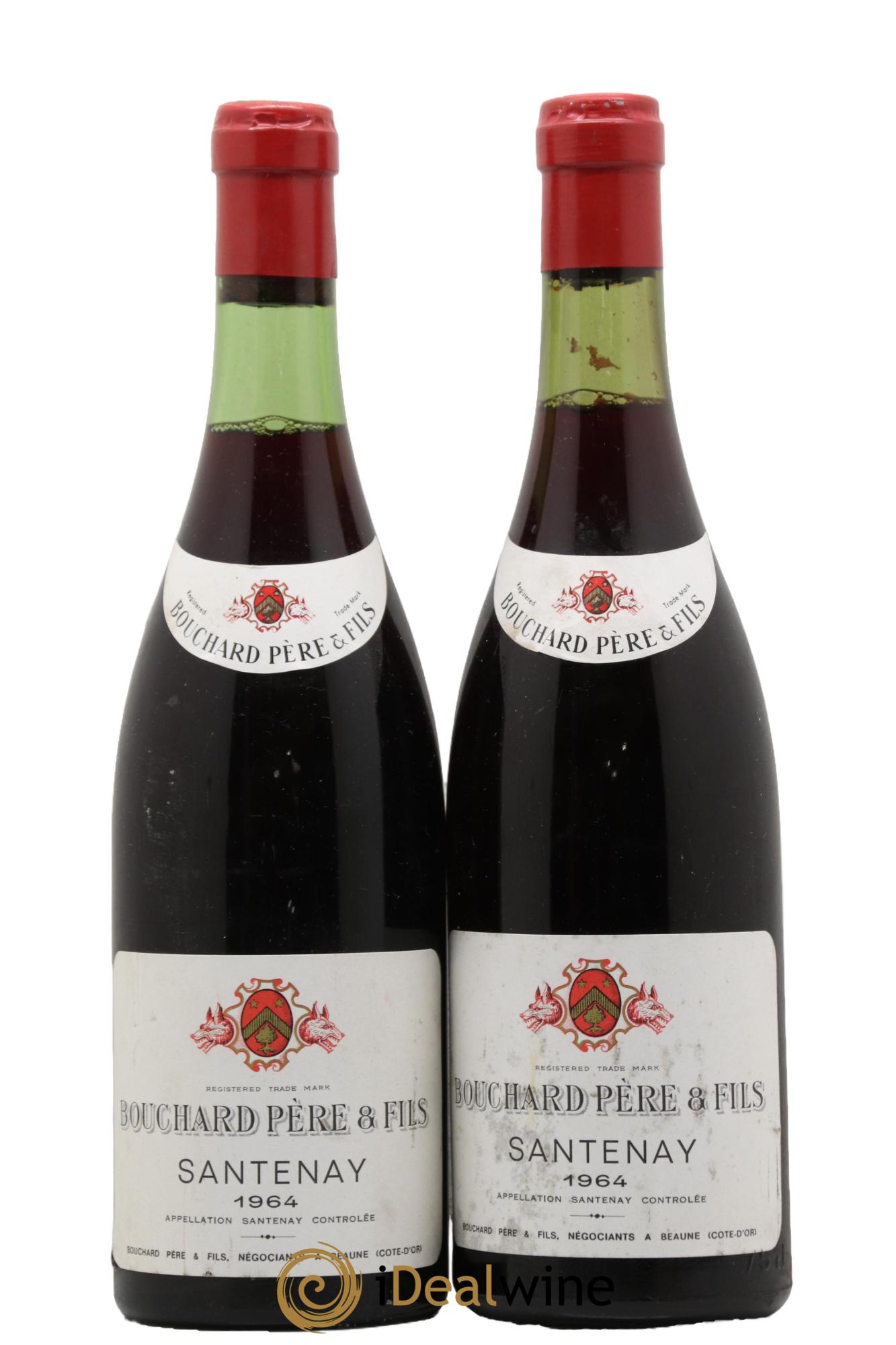 Santenay Bouchard Père & Fils 1964 - Lot de 2 bouteilles - 0
