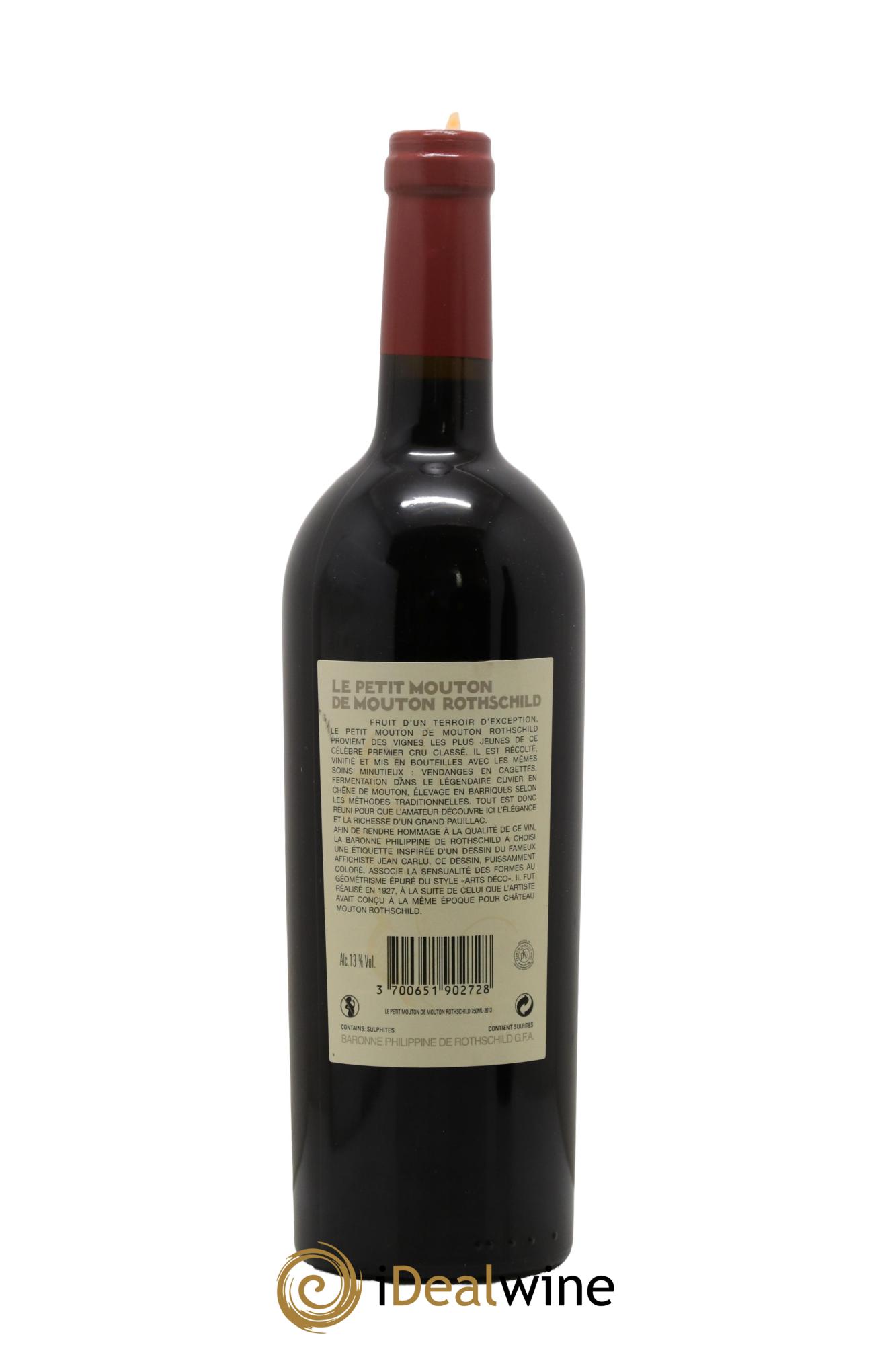 Petit Mouton Second Vin 2013 - Lot de 1 bouteille - 1