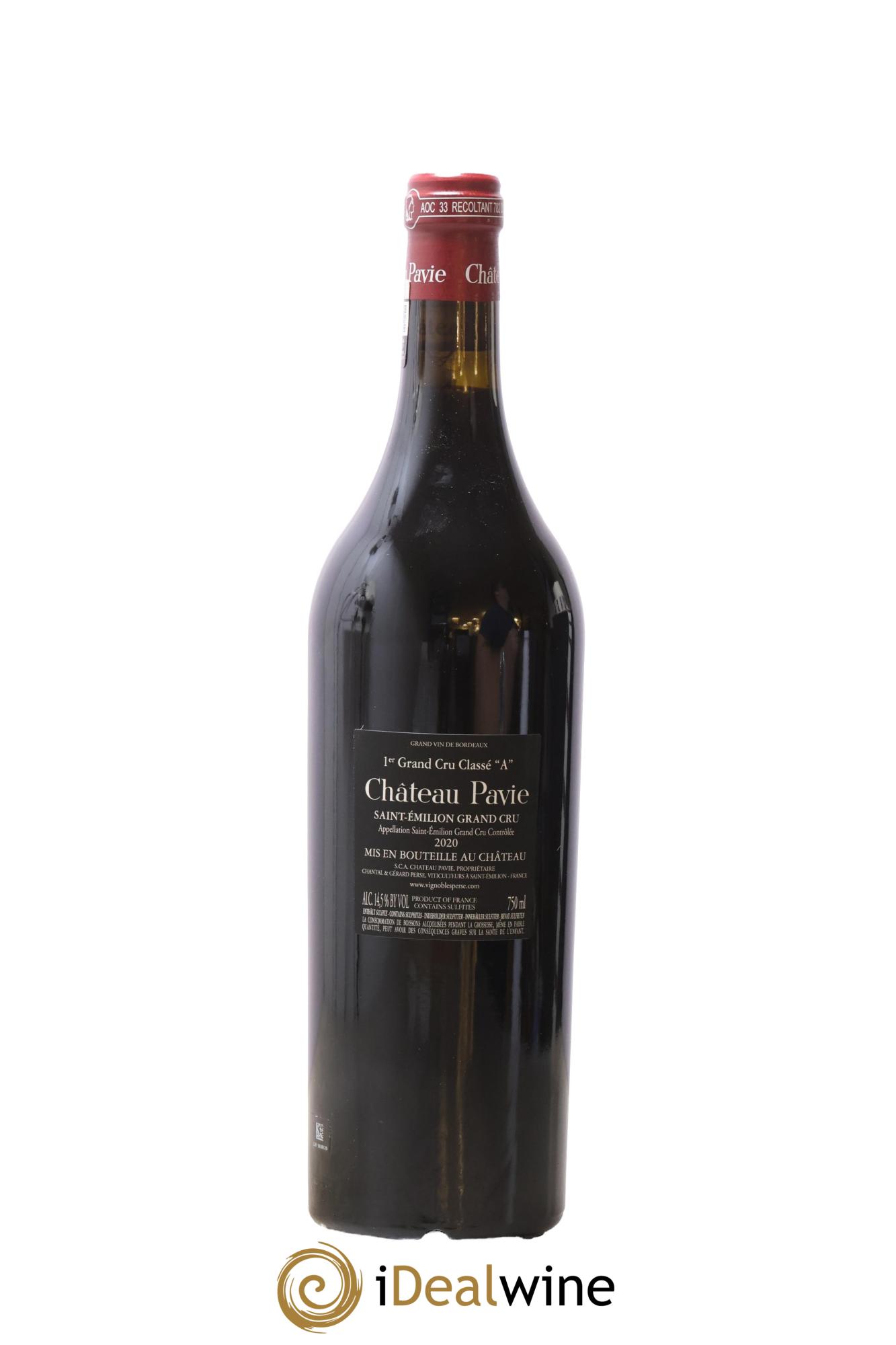 Château Pavie 1er Grand Cru Classé A 2020 - Lot de 1 bouteille - 2