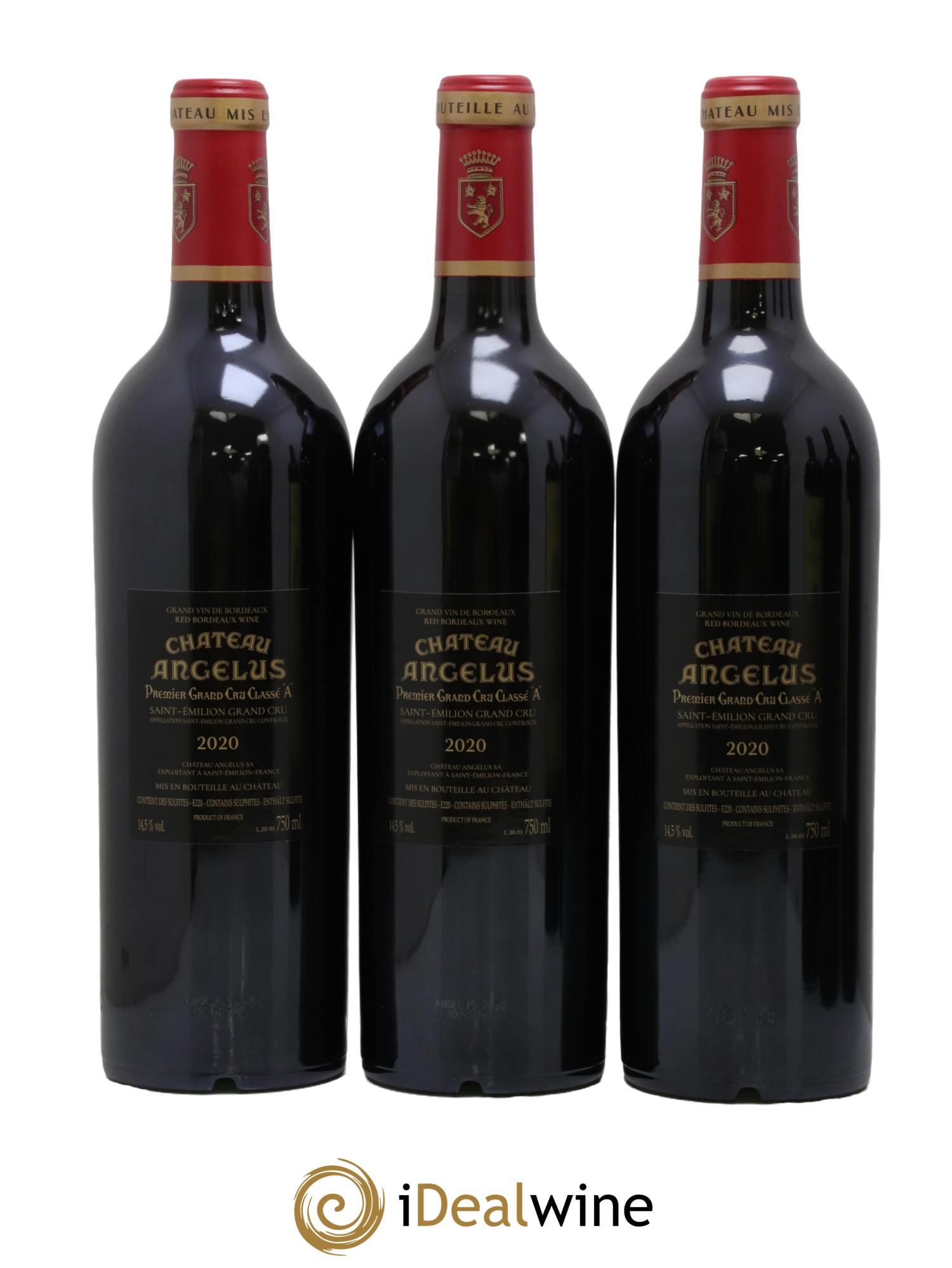 Château Angélus 1er Grand Cru Classé A  2020 - Posten von 6 Flaschen - 2