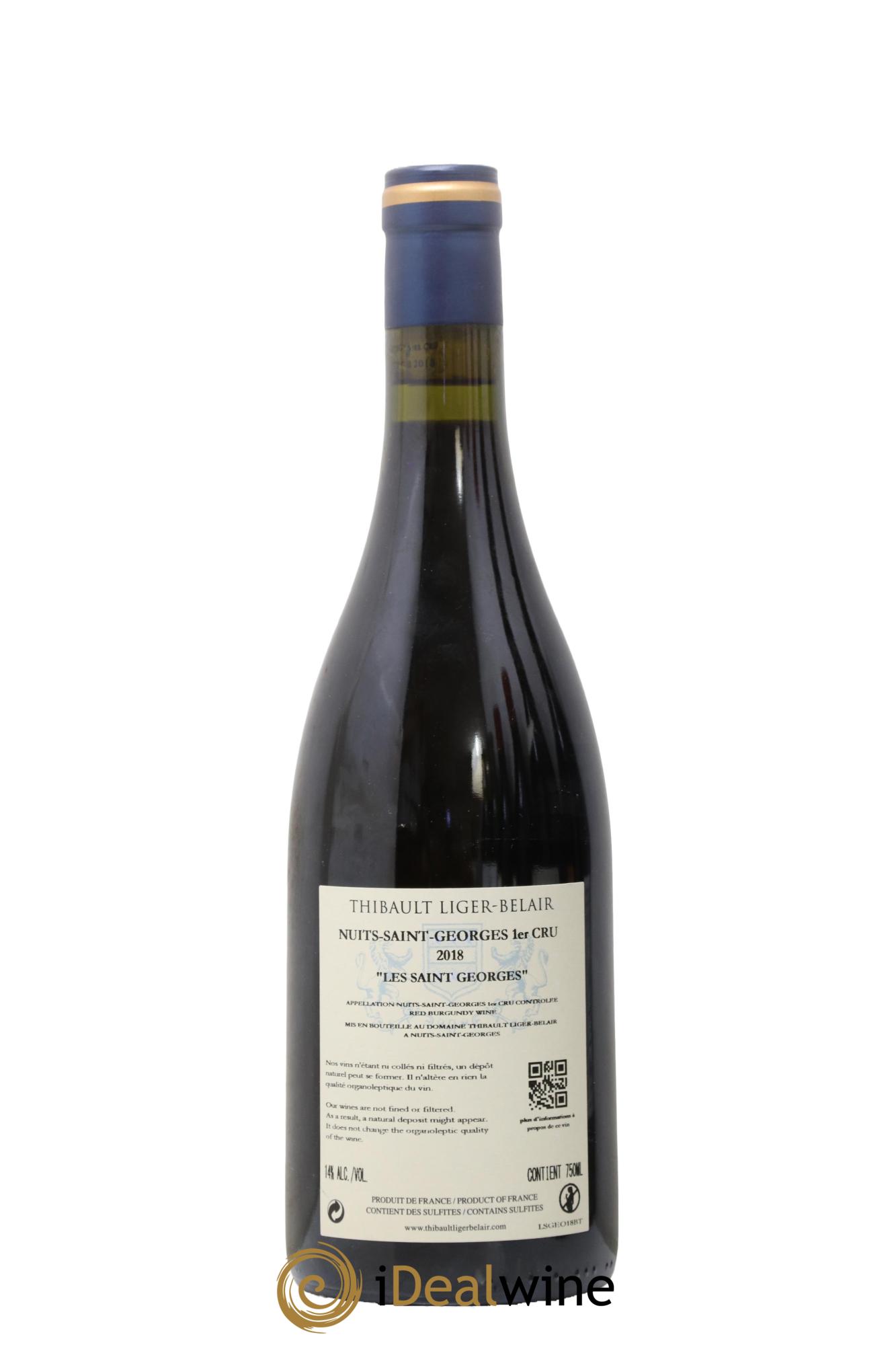 Nuits-Saint-Georges 1er Cru Les Saint-Georges Thibault Liger-Belair 2018 - Posten von 1 Flasche - 1