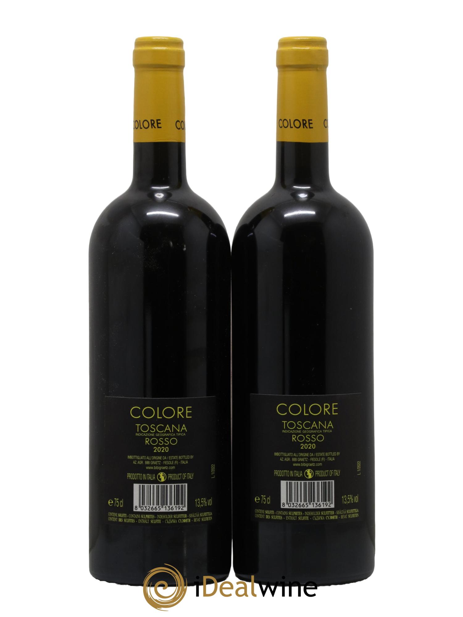 Toscana IGT Colore Bibi Graetz 2020 - Lot de 2 bouteilles - 1