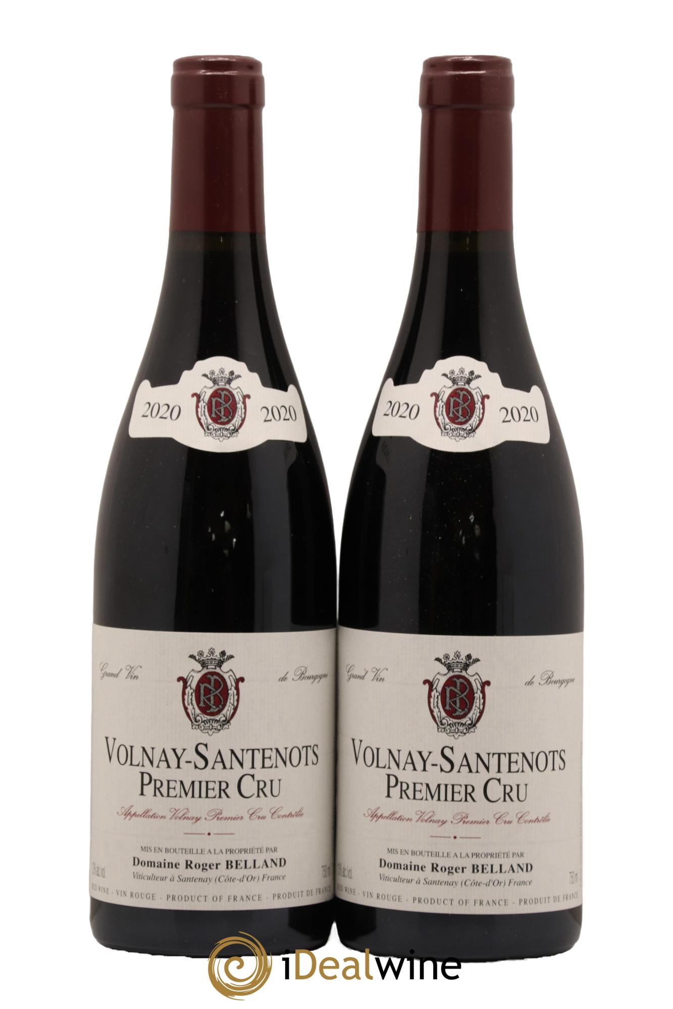 Volnay 1er Cru Santenots Domaine Roger Belland 2020 - Lot de 2 bouteilles - 0