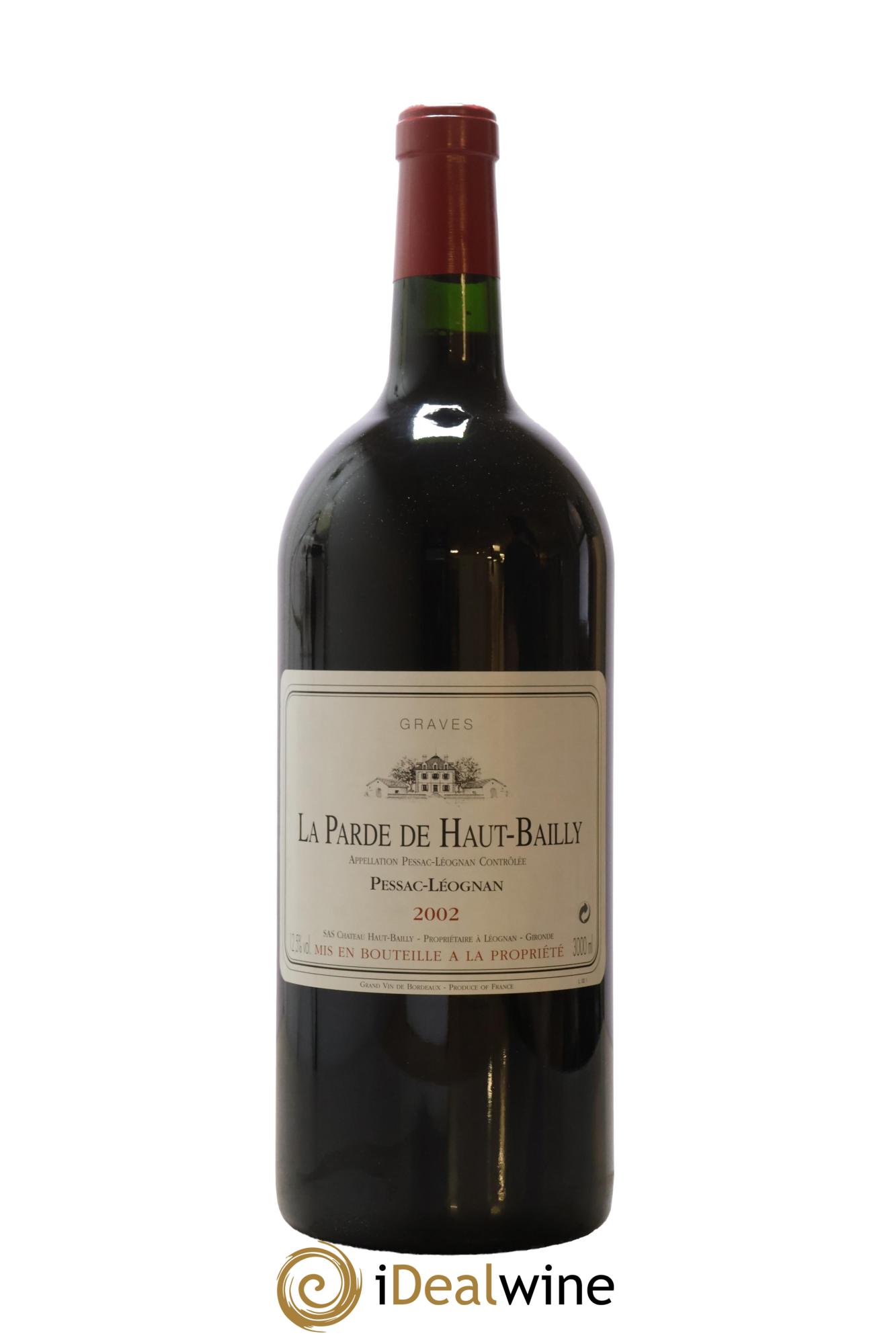 Haut Bailly II (Anciennement La Parde de Haut-Bailly) Second Vin 2002 - Lot de 1 double magnum - 0
