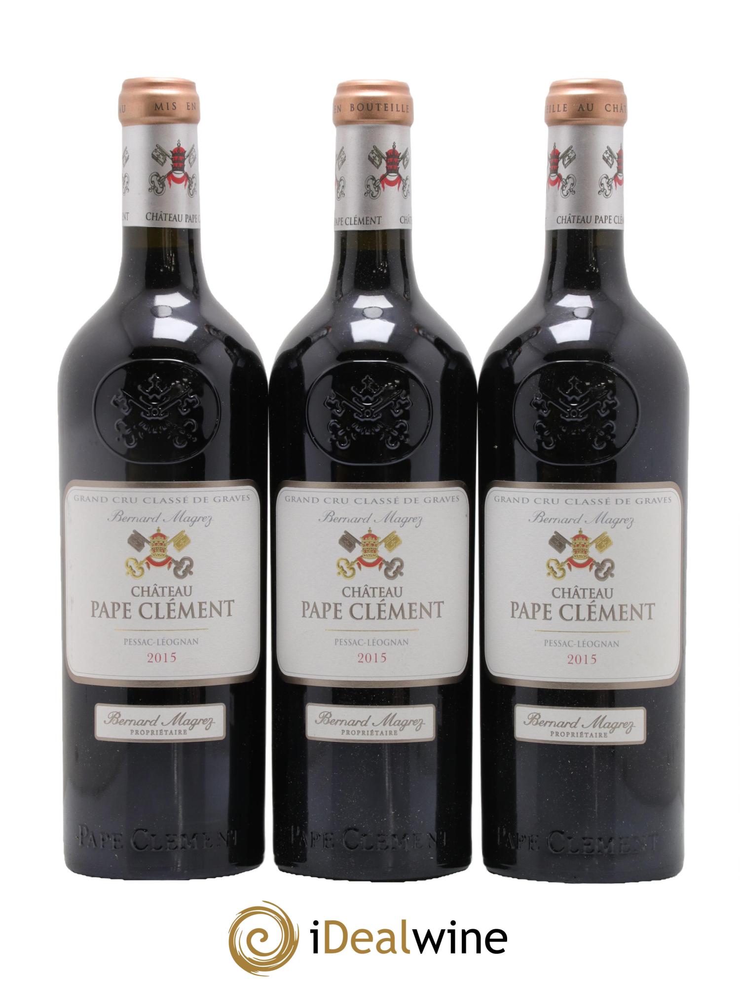 Château Pape Clément Cru Classé de Graves 2015 - Lot de 6 bouteilles - 1