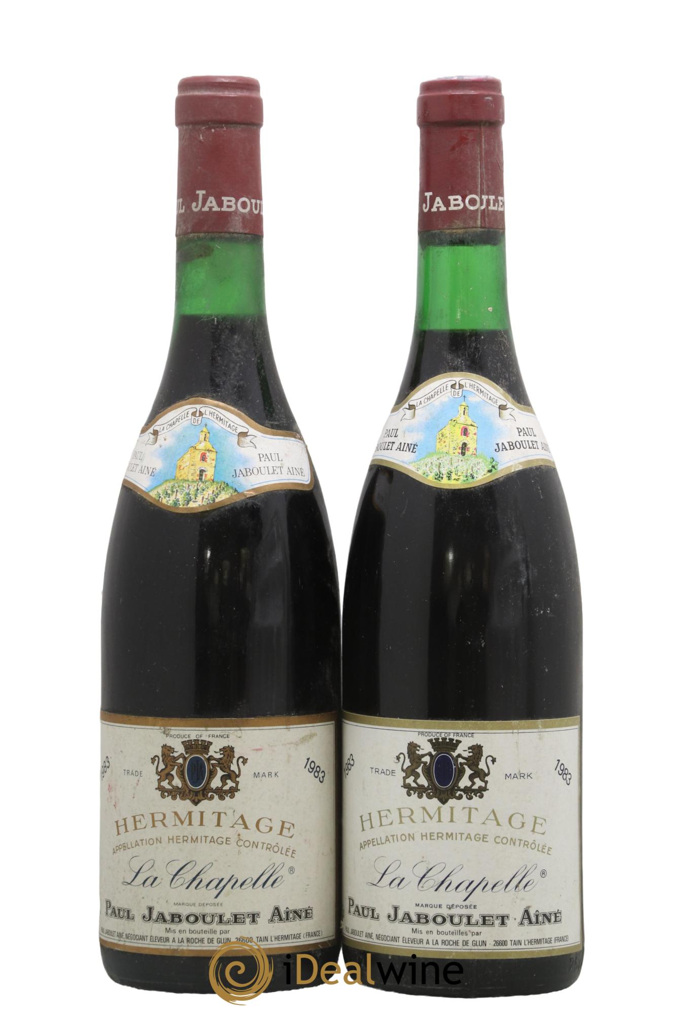 Hermitage La Chapelle Paul Jaboulet Ainé 1983 - Posten von 2 Flaschen - 0