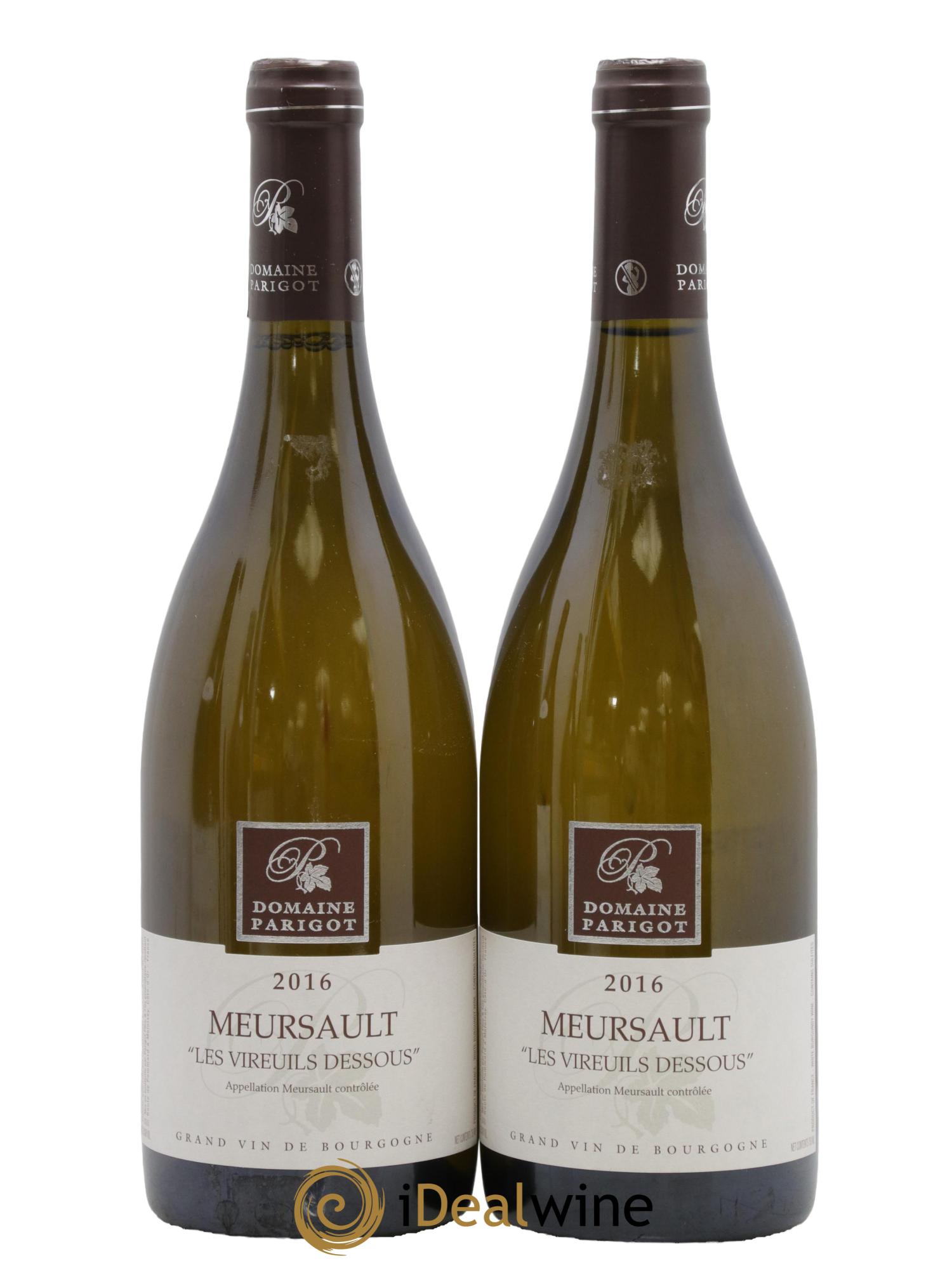 Meursault Les Vireuils Dessous Parigot 2016 - Lot de 2 bouteilles - 0