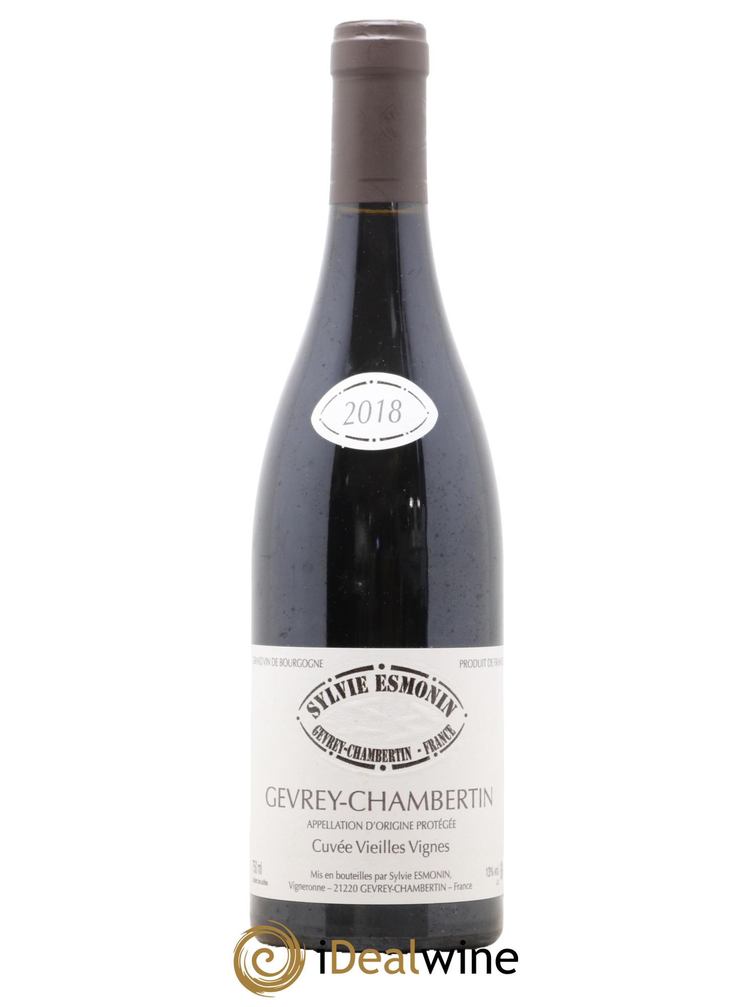 Gevrey-Chambertin Vieilles Vignes Sylvie Esmonin 2018 - Lot de 1 bouteille - 0