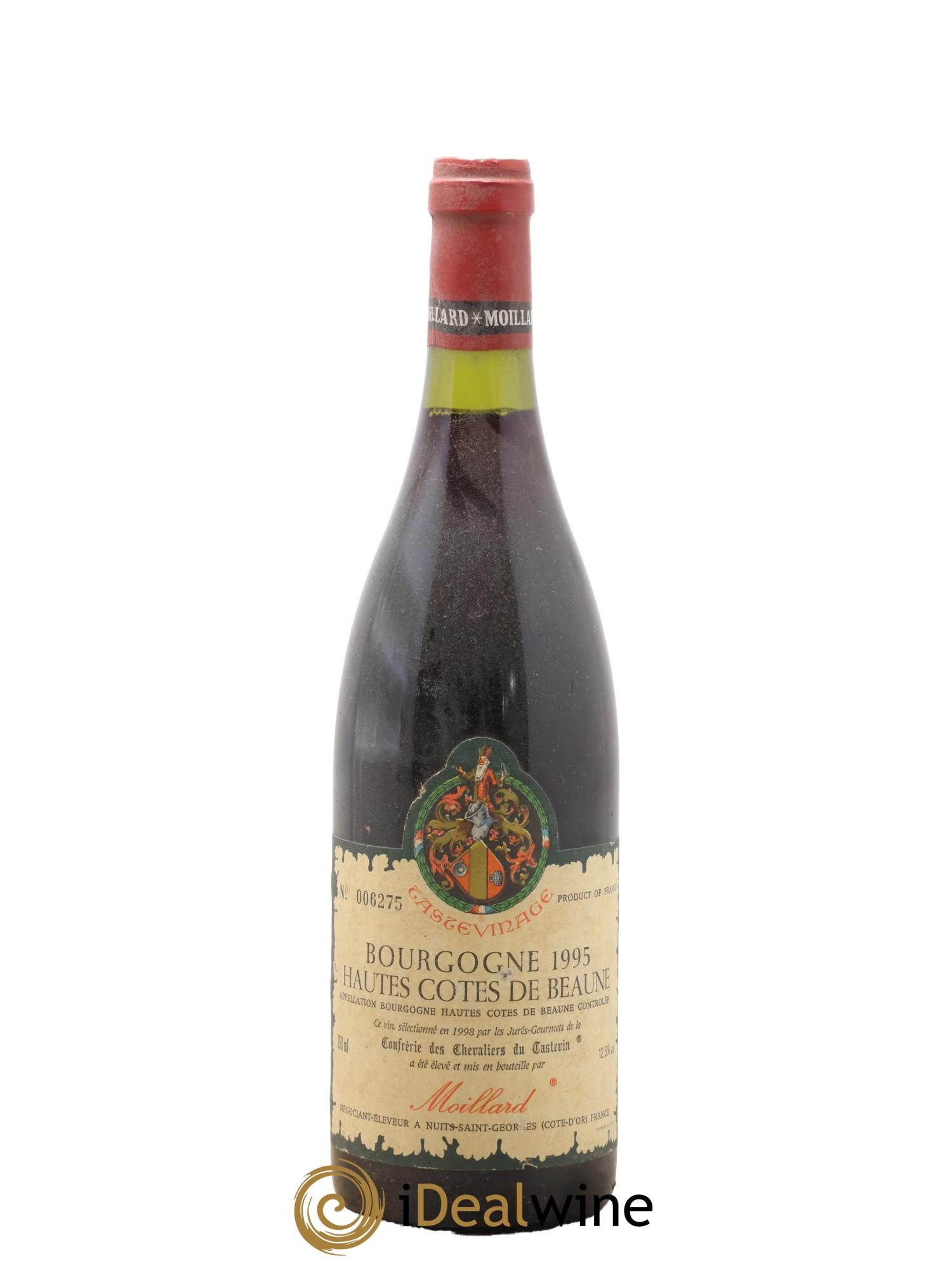 Hautes-Côtes de Beaune Moillard Tastevinage 1995 - Lotto di 1 bottiglia - 0