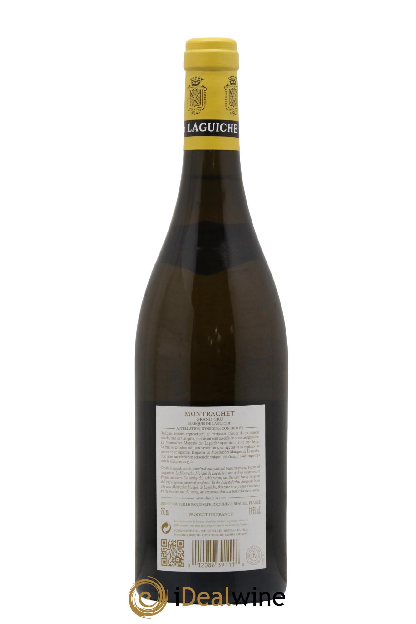 Montrachet Grand Cru Marquis de Laguiche Joseph Drouhin 2016 - Lot de 1 bouteille - 1