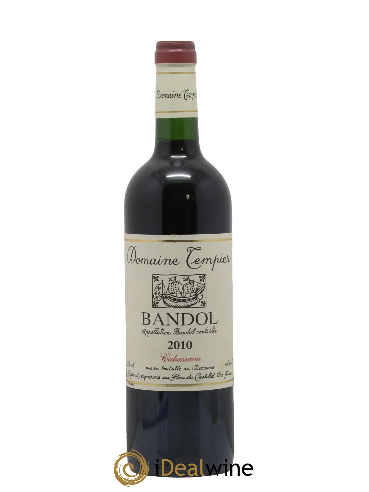Bandol Domaine Tempier Cuvée Cabassaou Famille Peyraud 2010 - Lot de 1 bouteille - 0