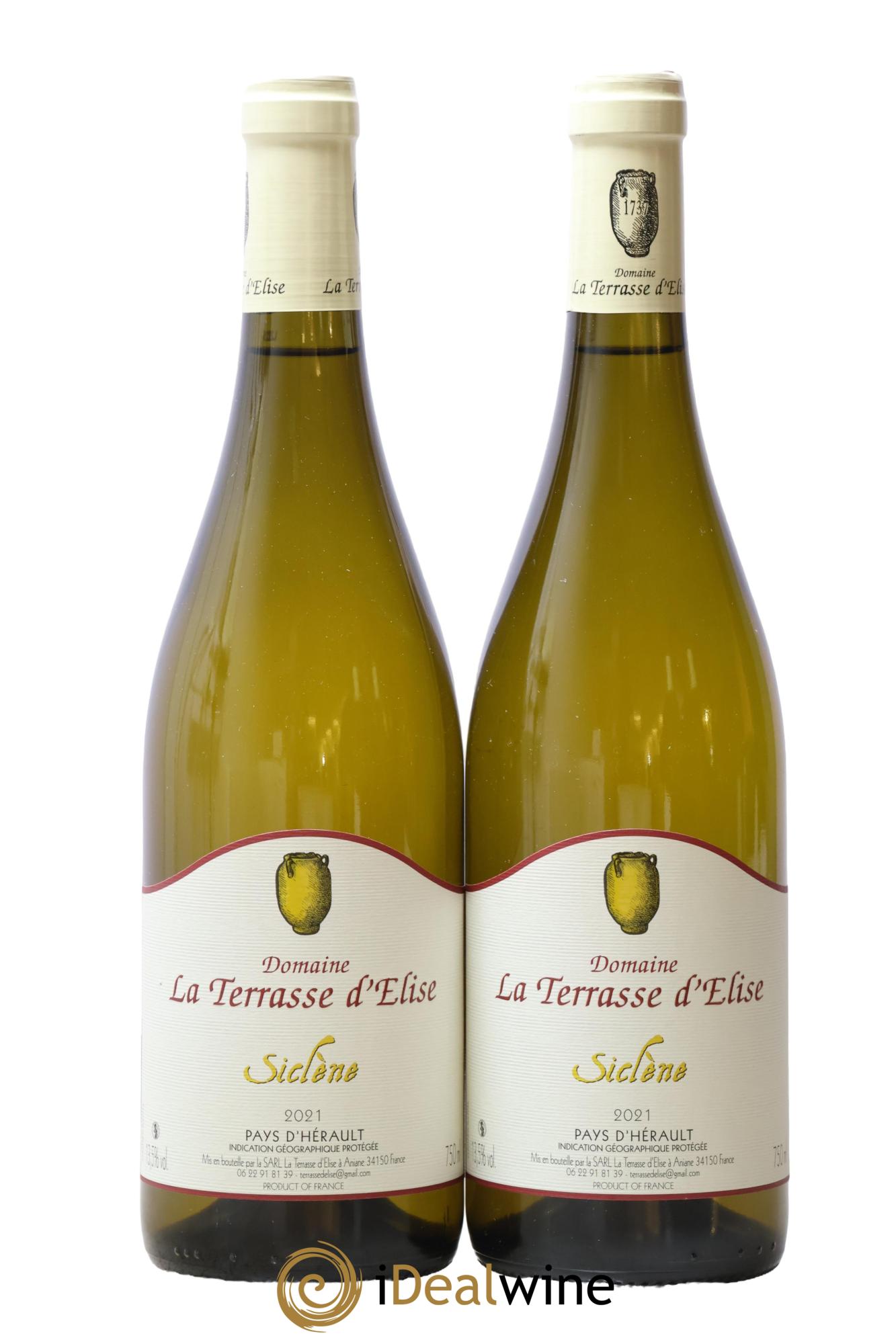 Pays d'Hérault Siclène Terrasse d'Elise (Domaine de la) 2021 - Lot de 2 bouteilles - 0