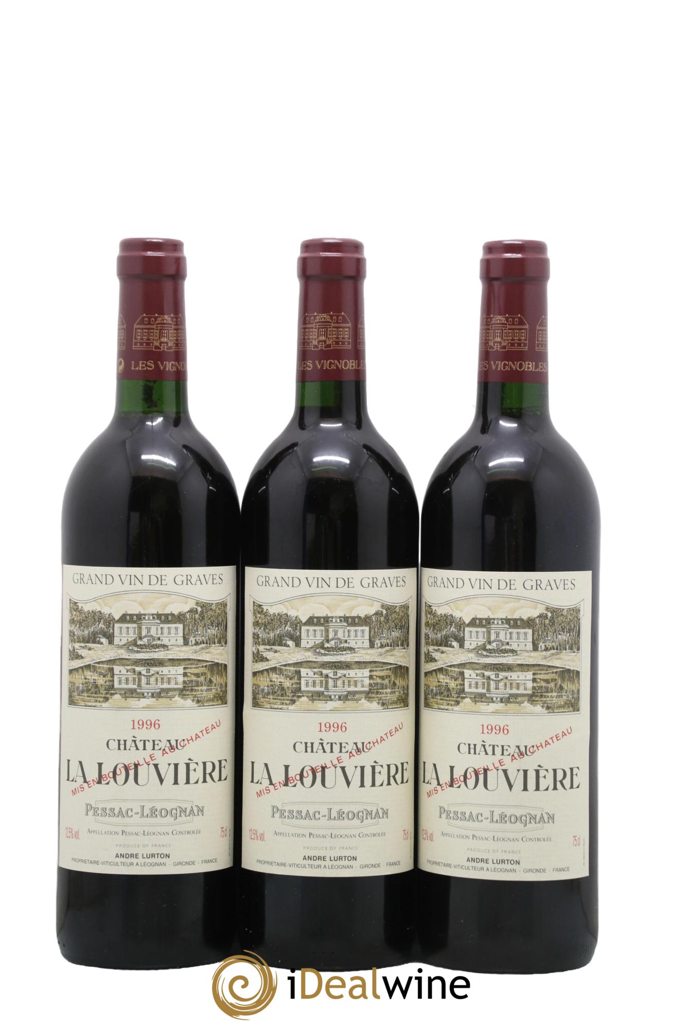 Château la Louvière 1996 - Lot de 12 bouteilles - 4