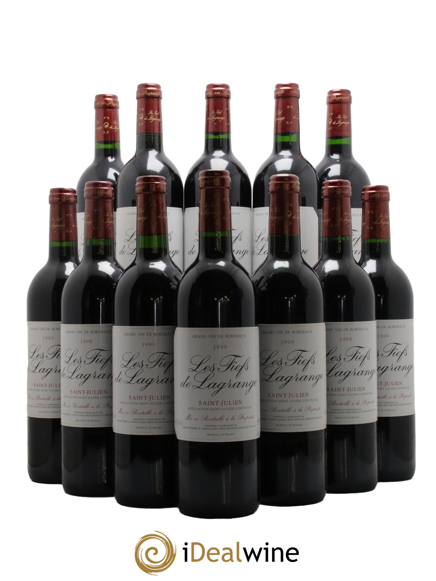 Les Fiefs de Lagrange Second Vin 1999 - Lot of 12 bottles - 0