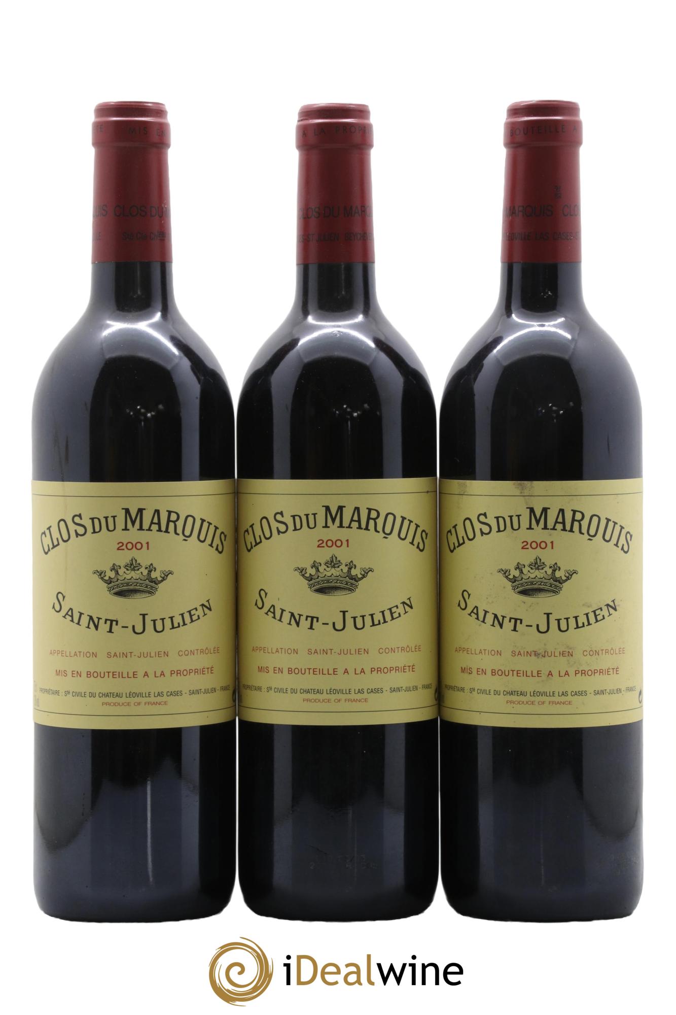 Clos du Marquis 2001 - Lot de 6 bouteilles - 1