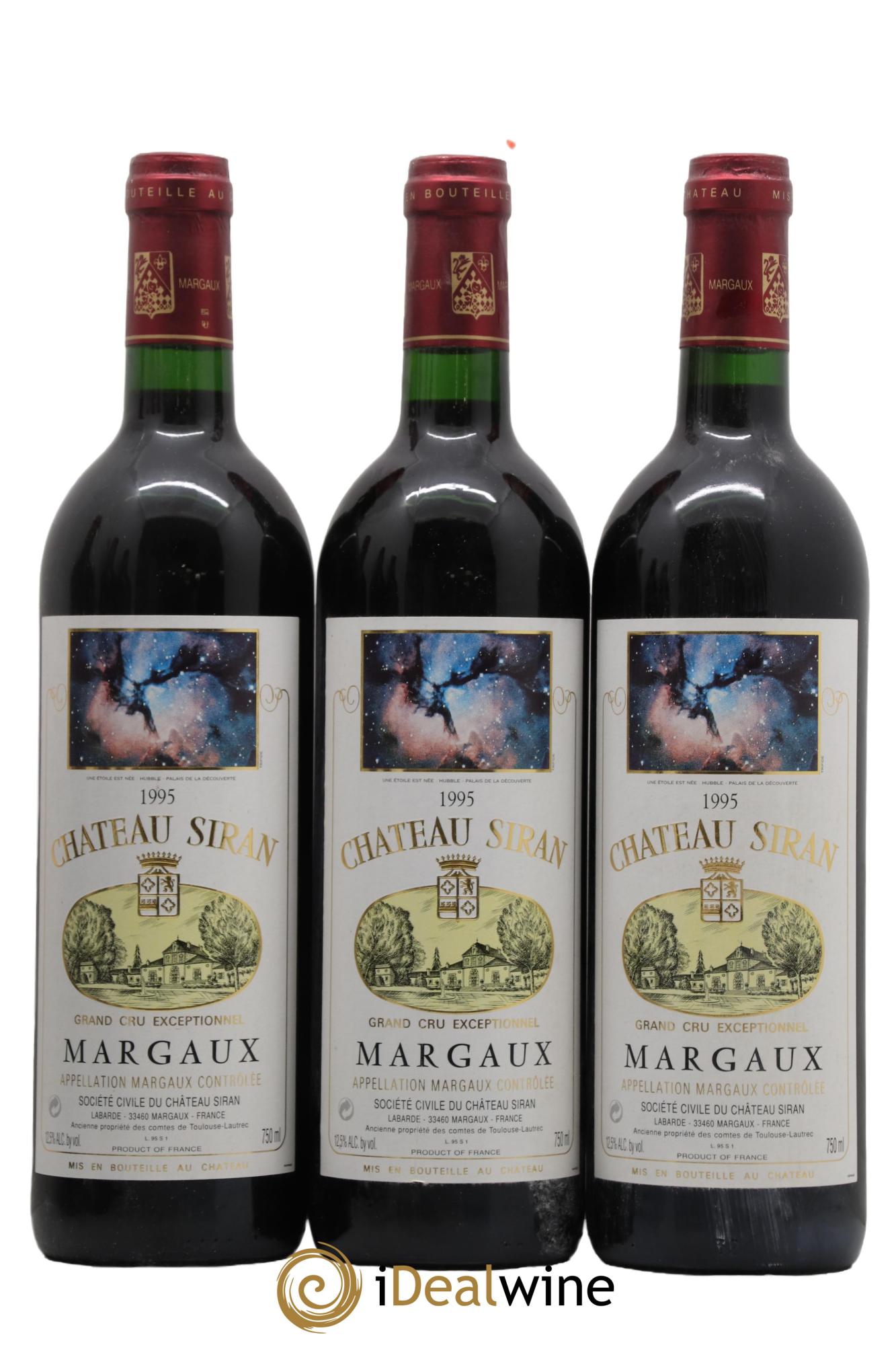 Château Siran 1995 - Posten von 3 Flaschen - 0