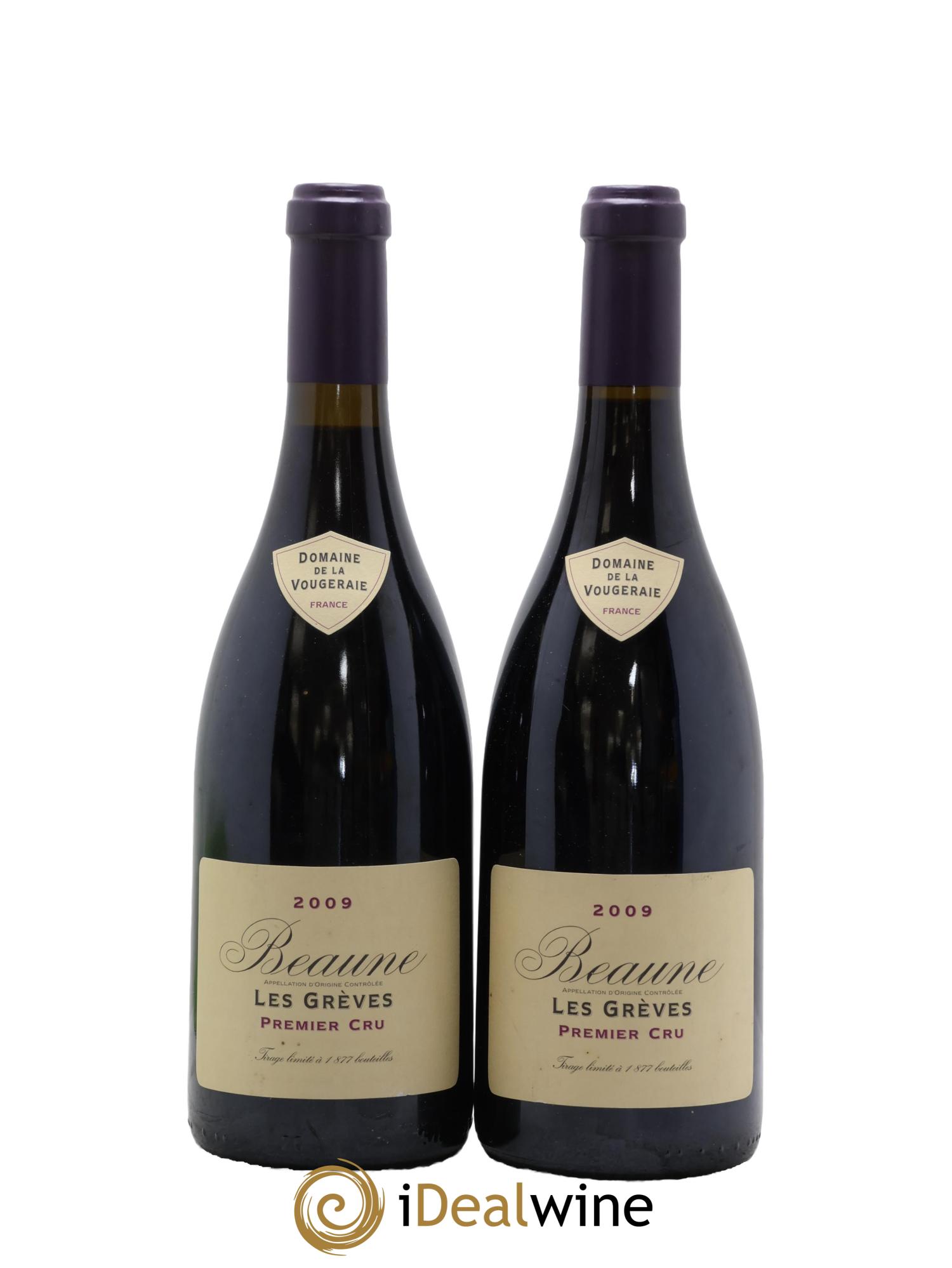 Beaune 1er Cru Les Grèves La Vougeraie 2009 - Lot of 2 bottles - 0