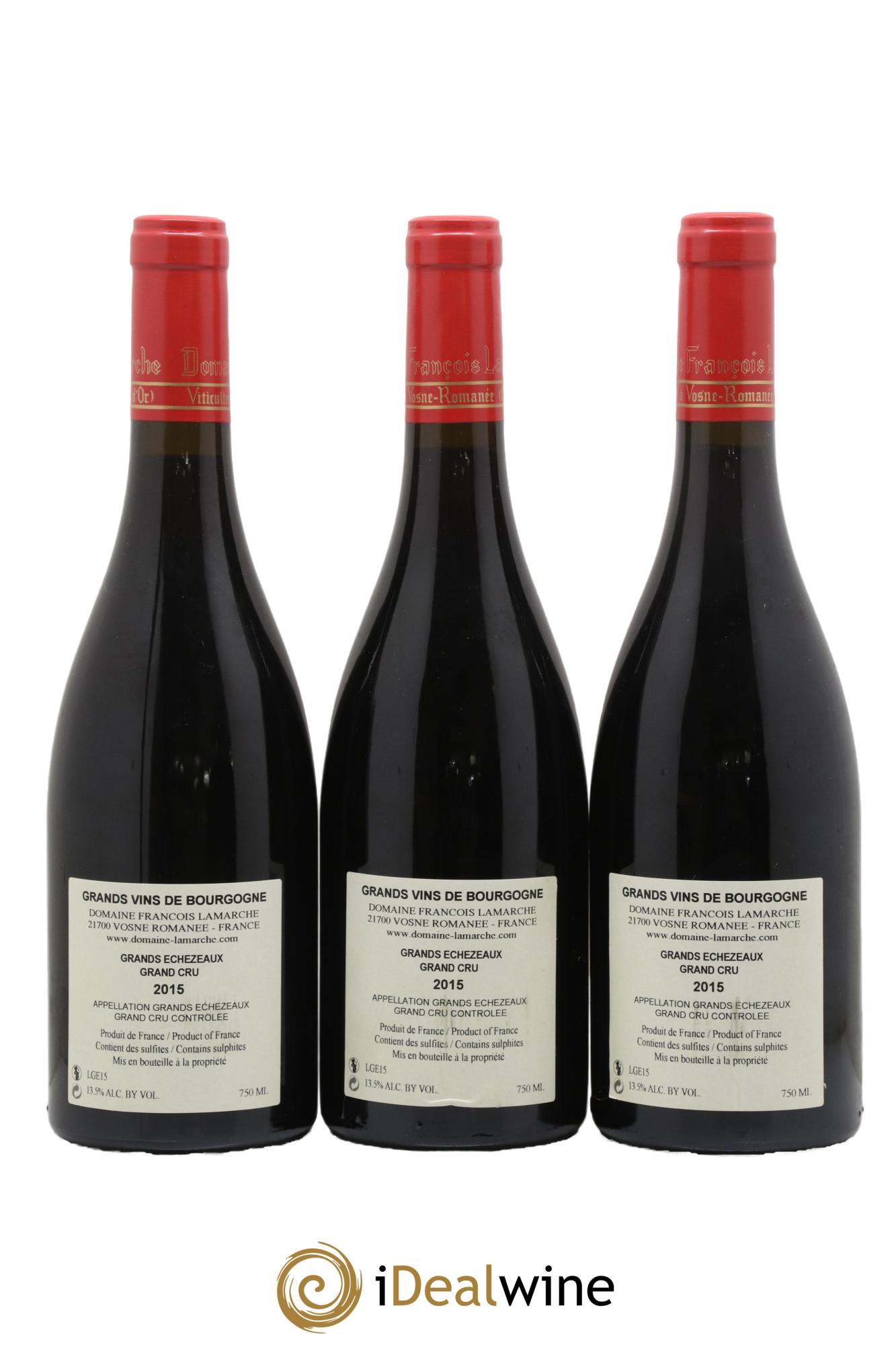 Grands-Echezeaux Grand Cru Lamarche (Domaine) 2015 - Lot de 3 bouteilles - 1